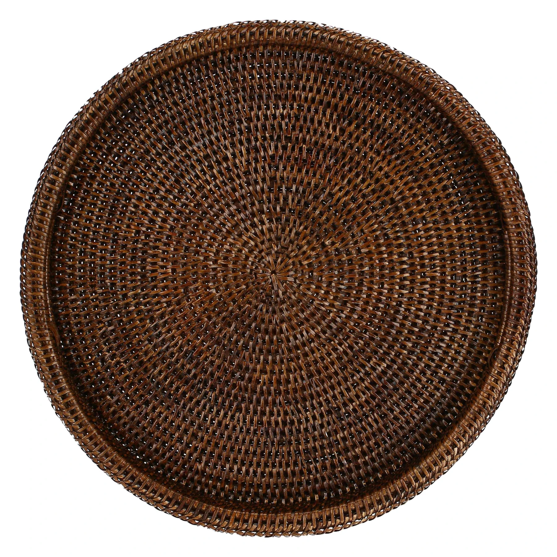 BOTANIO ROUND TRAY 40Ã CM BROWN
