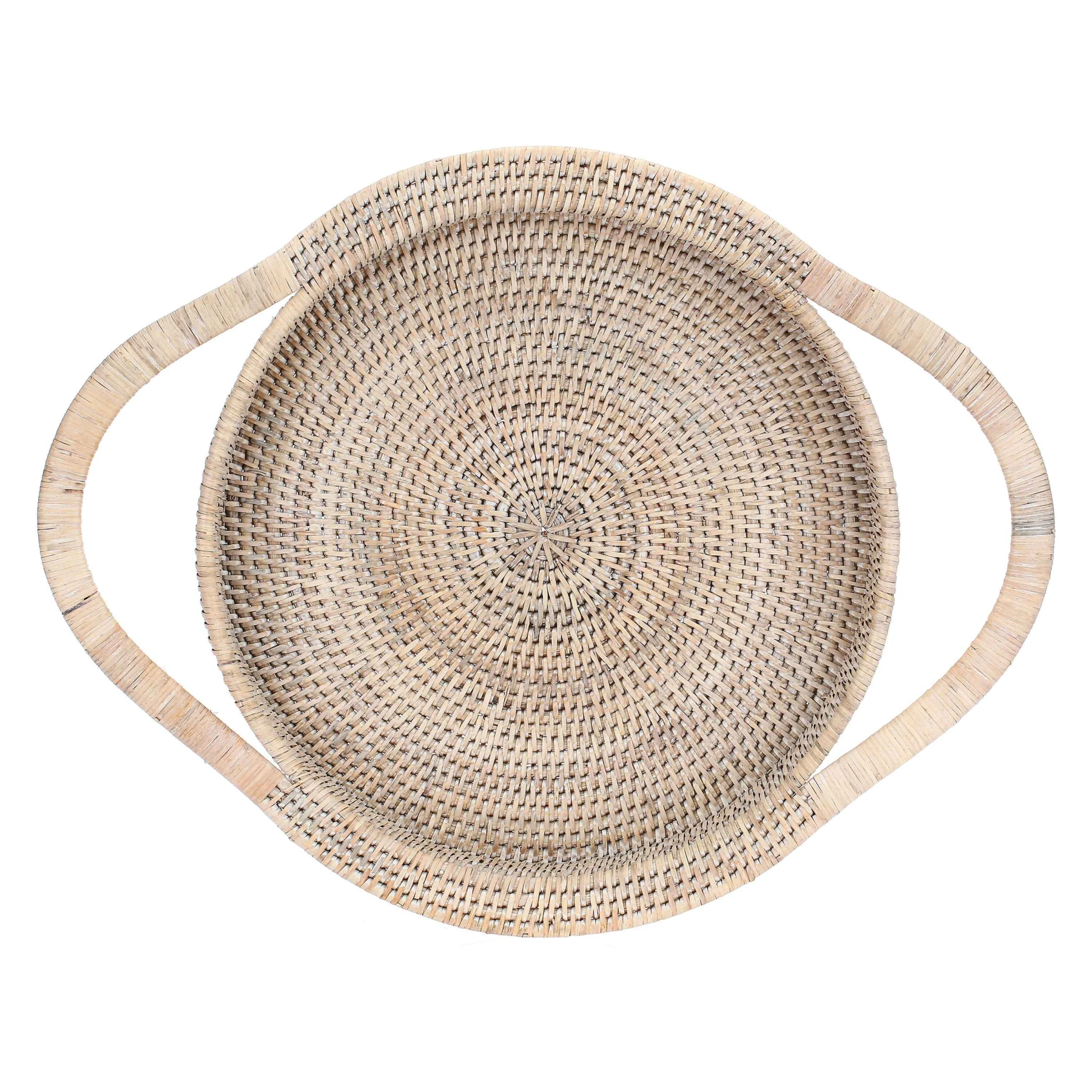 BOTANIO ROUND TRAY 36 5 53X41X5CM WHITE