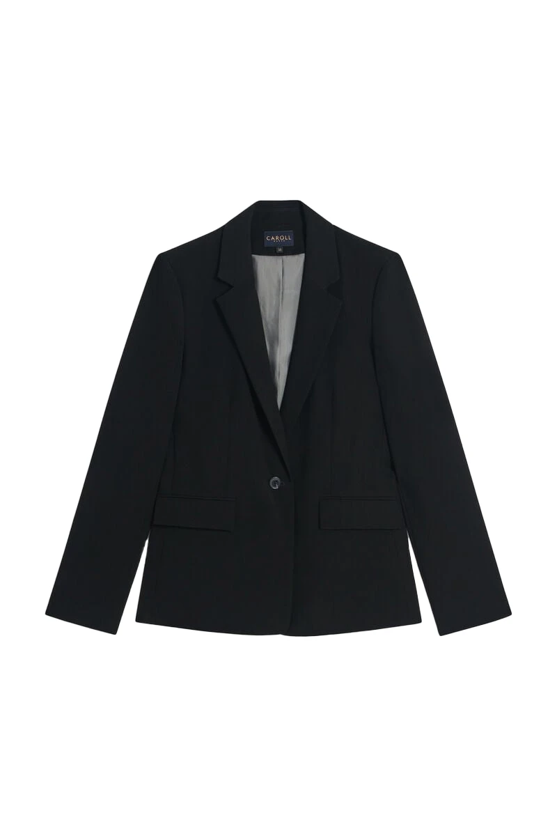 Fitted Blazer with Tailored Collar Image