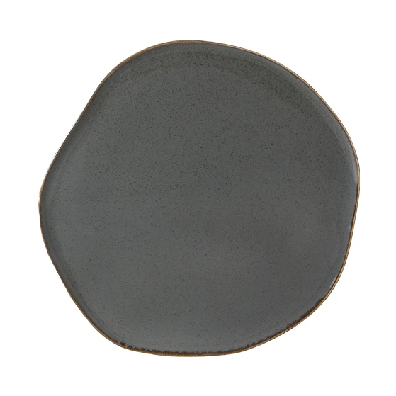  Pure Seasons Dark Grey Flat Plate 33cm