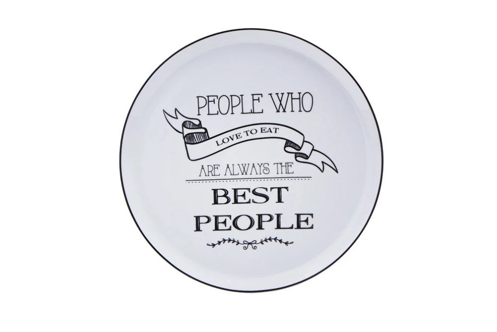  Be Happy Flat Plate 28cm