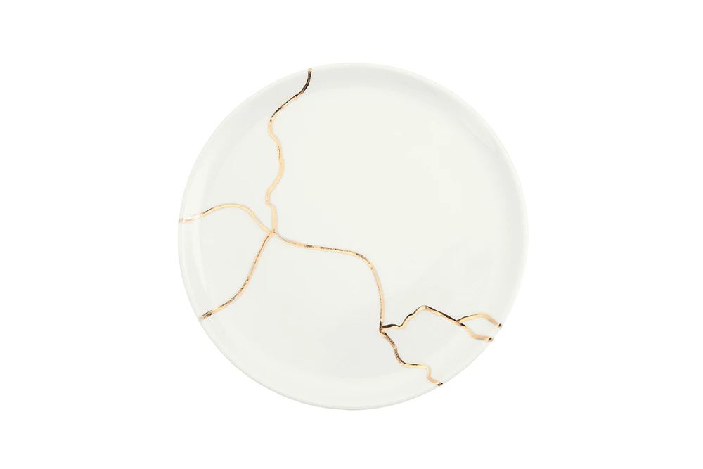 Spirits Gold Banded Flat Plate 20cm