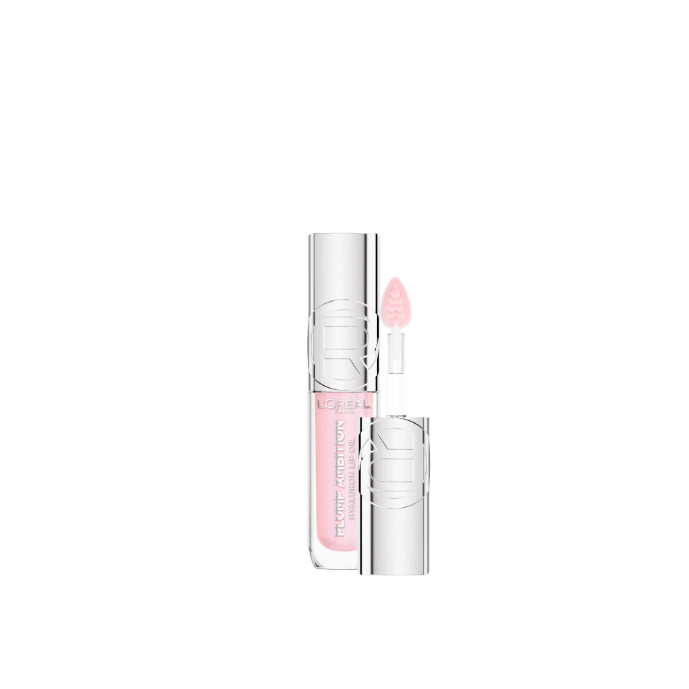 L’Oréal Paris Plump Ambition Hyaluron Lip Oil, 24HR Hydration and Volumizing Shine 