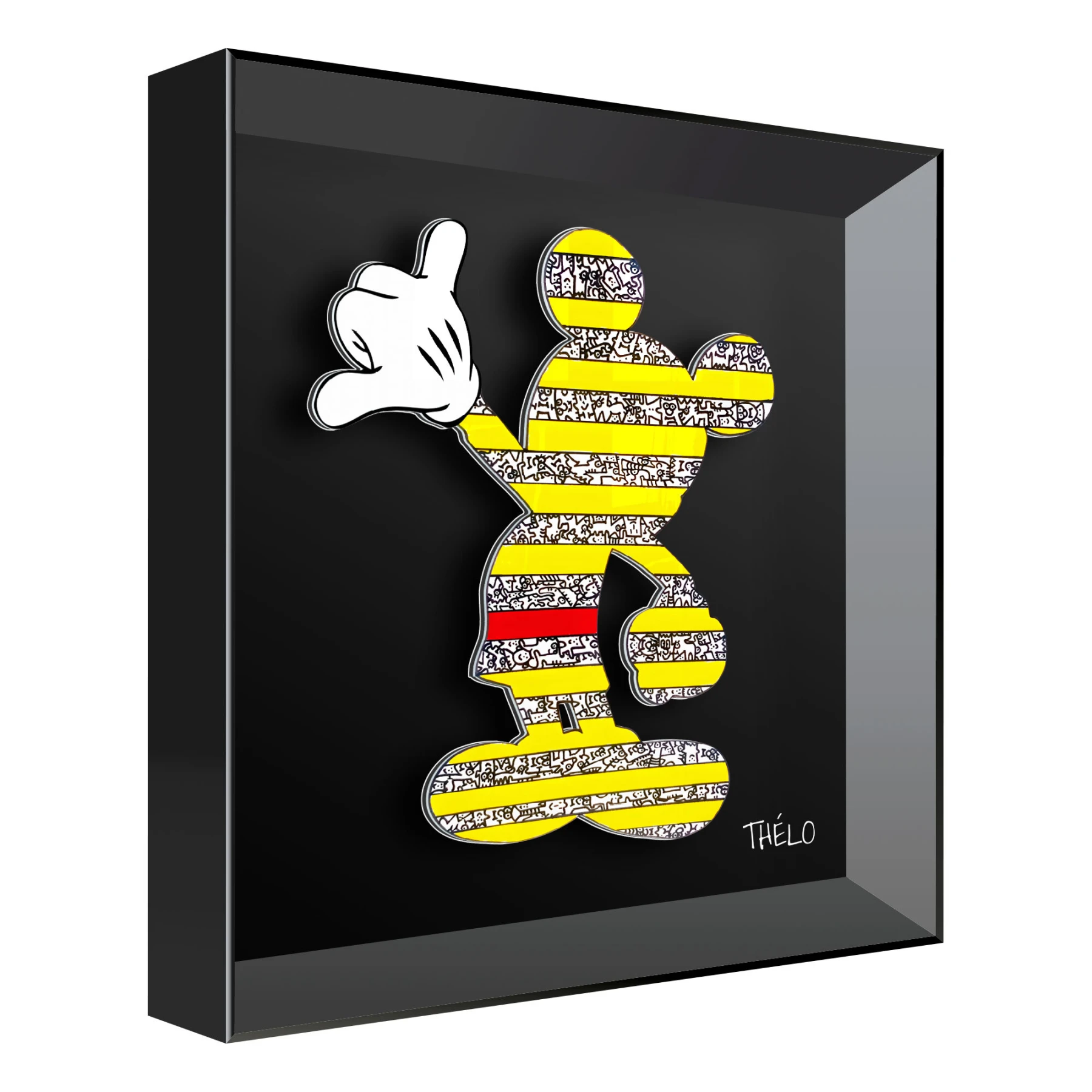 Mickey in Stripes 30x30cm - Thelo