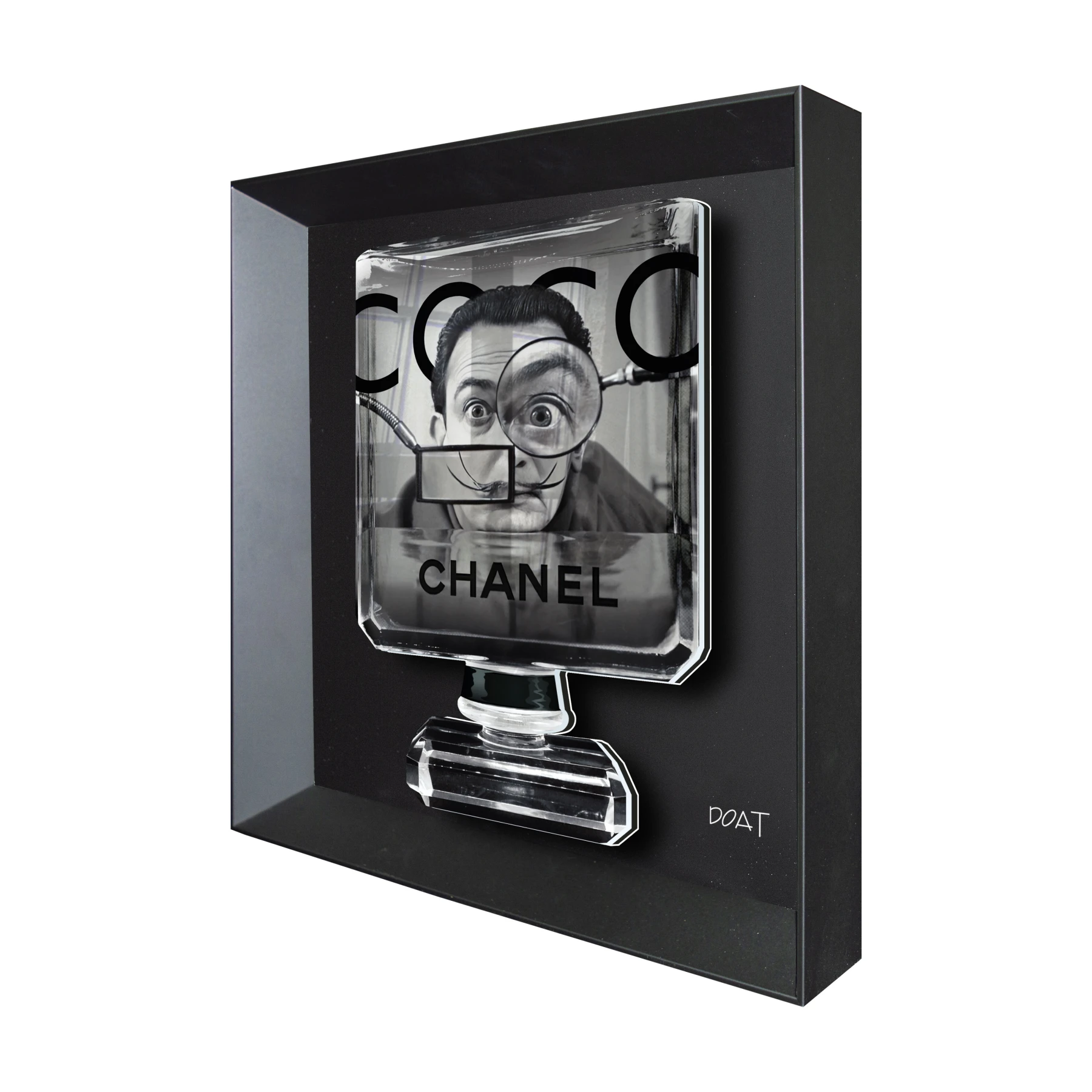 Hommage a Salvador Dali 30x30cm - Magnifying Glass - Franck Doat