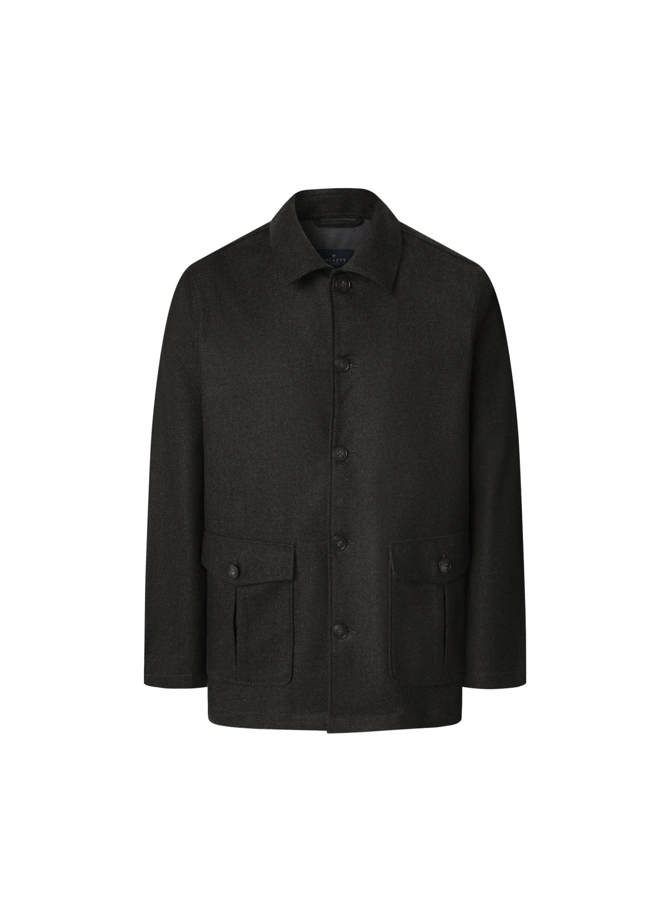 Herringbone Flannel Overshirt Image