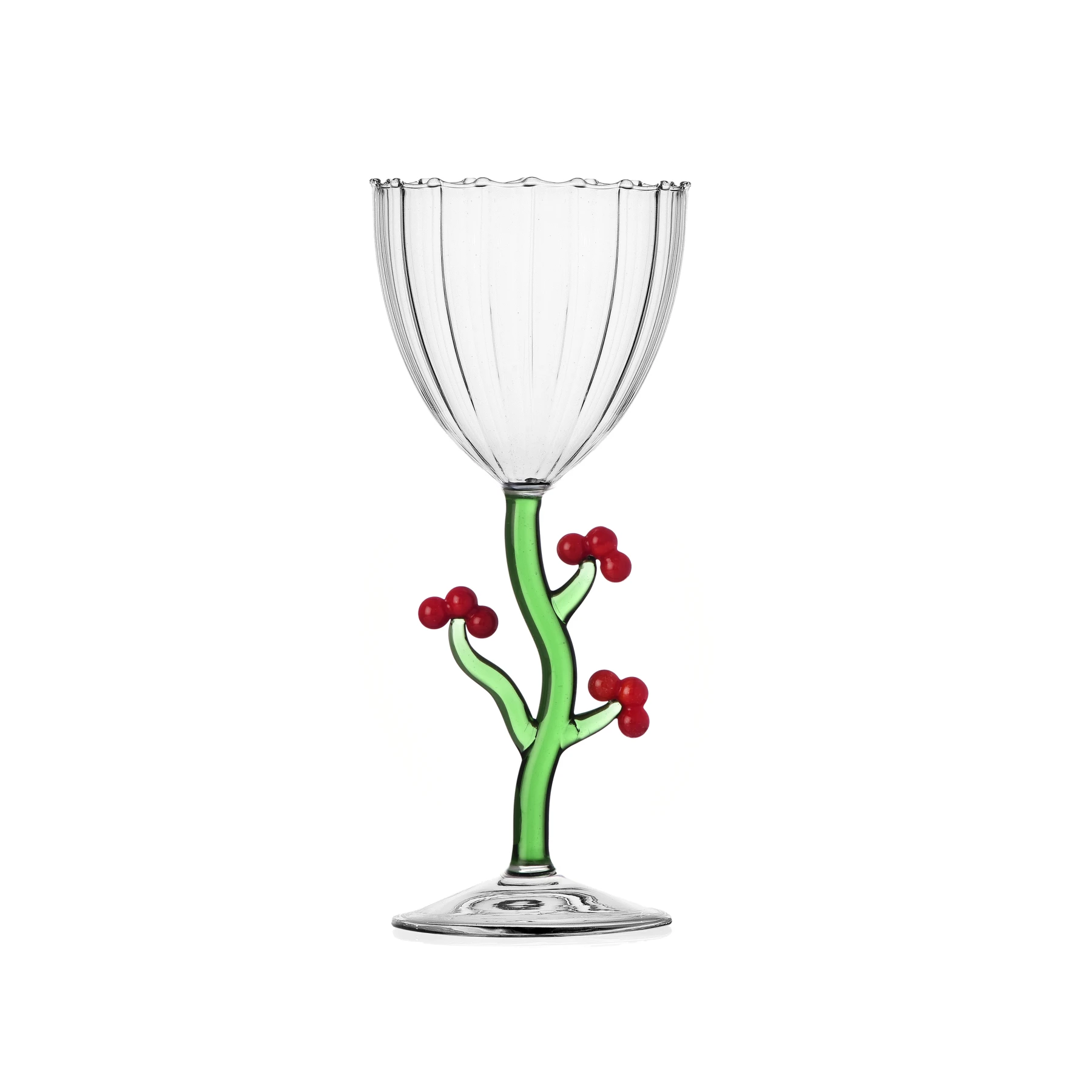 Berries Curved Glass h21cm - Christmas Edition