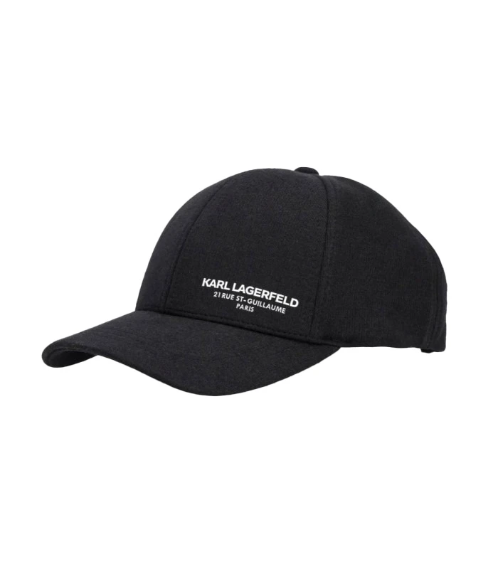 Baseball Cap with White Logo Text Image