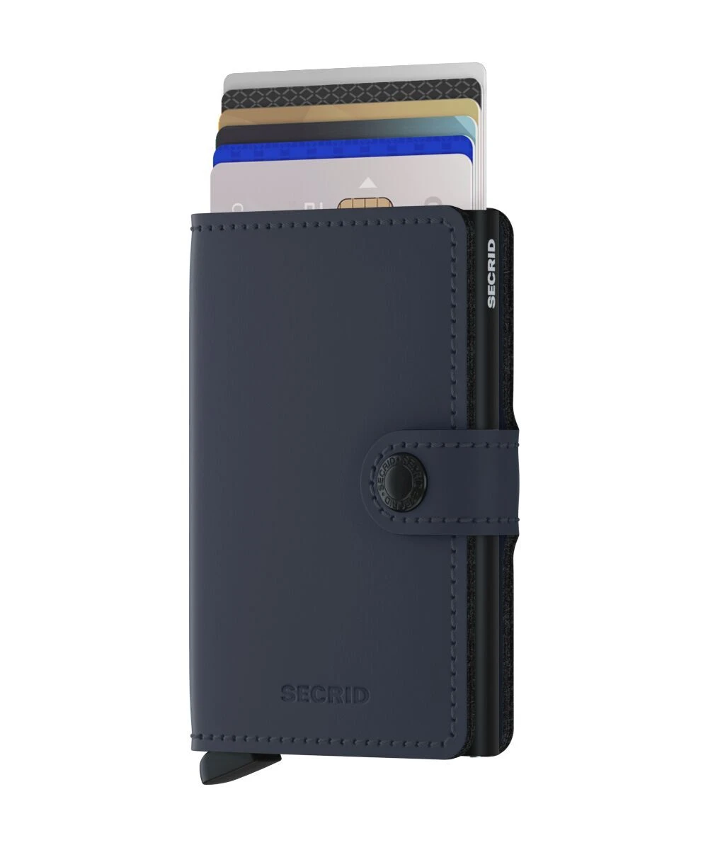 Night Blue Matte Mini Wallet