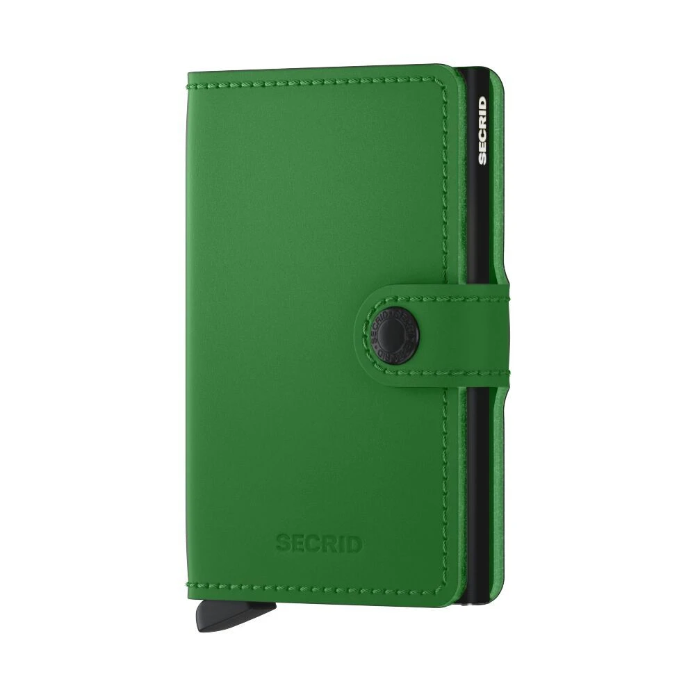 Matte Mini Wallet - Green Black 