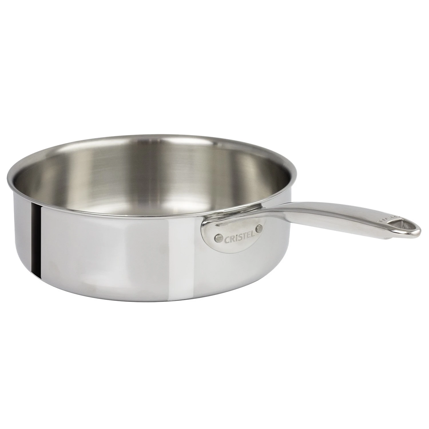 Castel Pro 5-Ply 28Cm Stainless Steel Sauté Pan With Fixed Handle, Without Lid