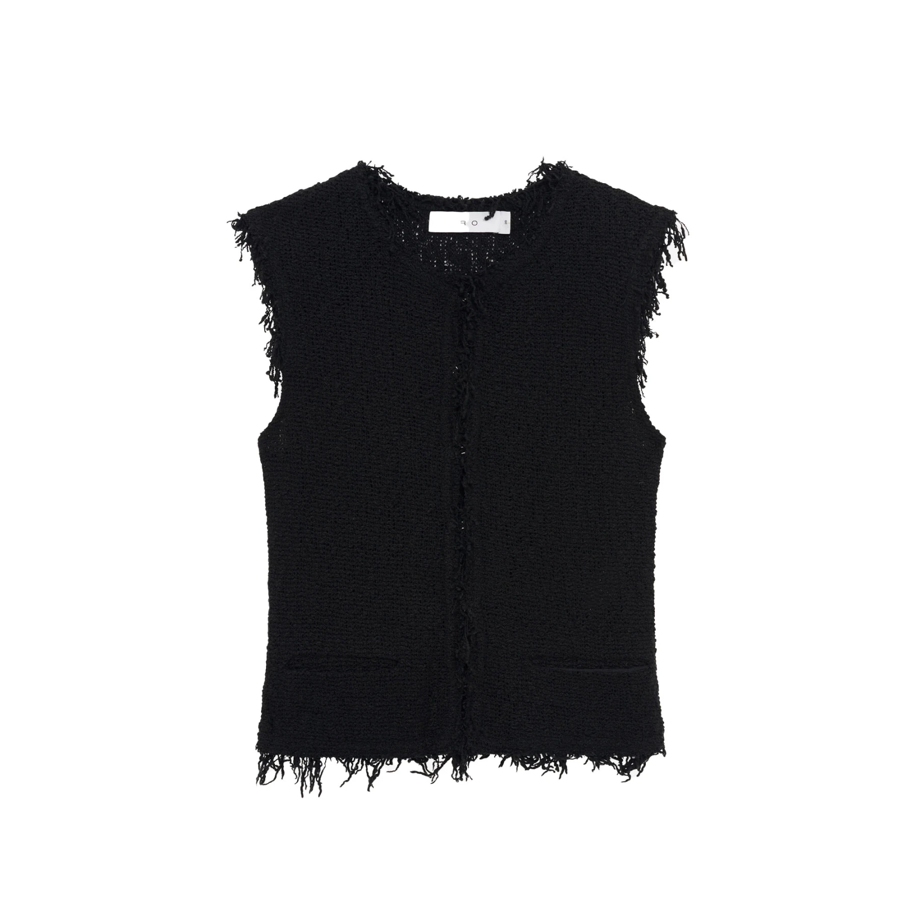 Sleeveless Fringed Jacket