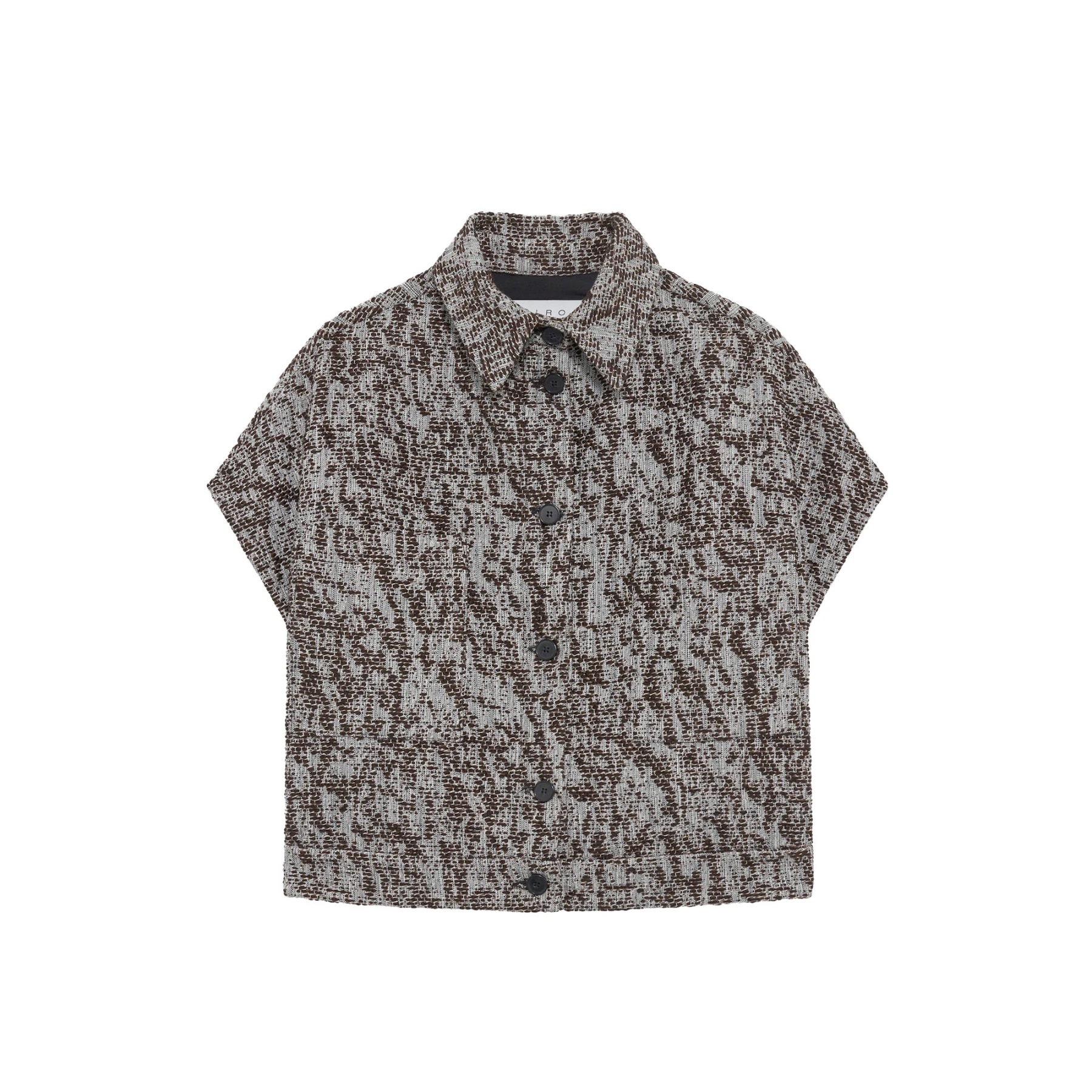 Sleeveless Tweed Overshirt