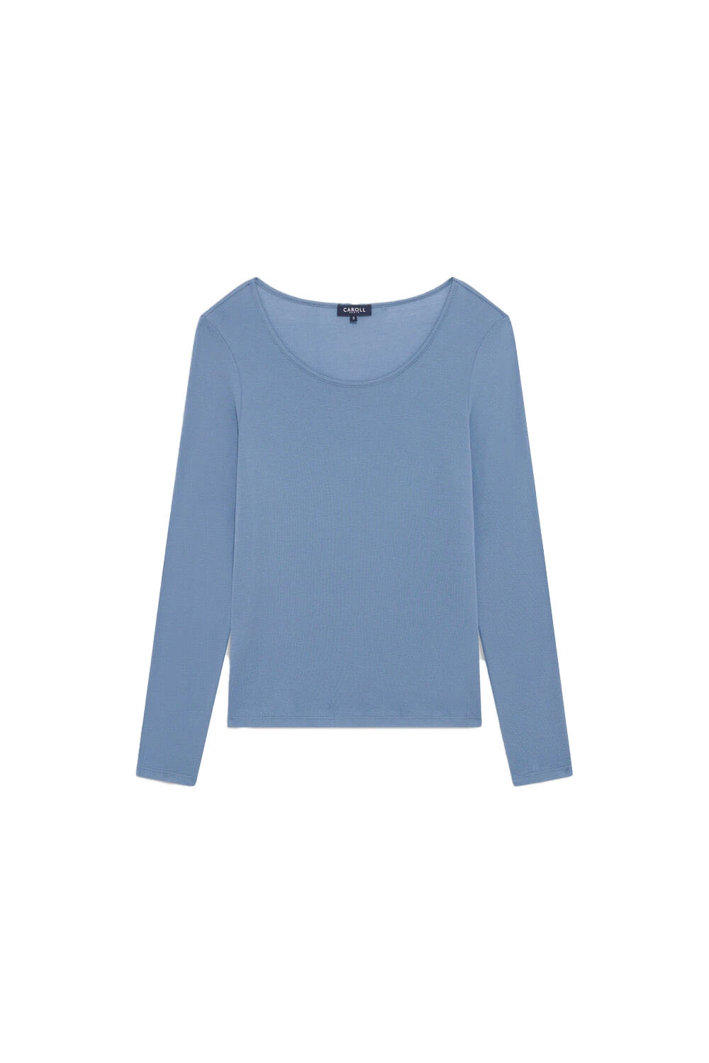 Long Sleeve Scoop-neck Top Image