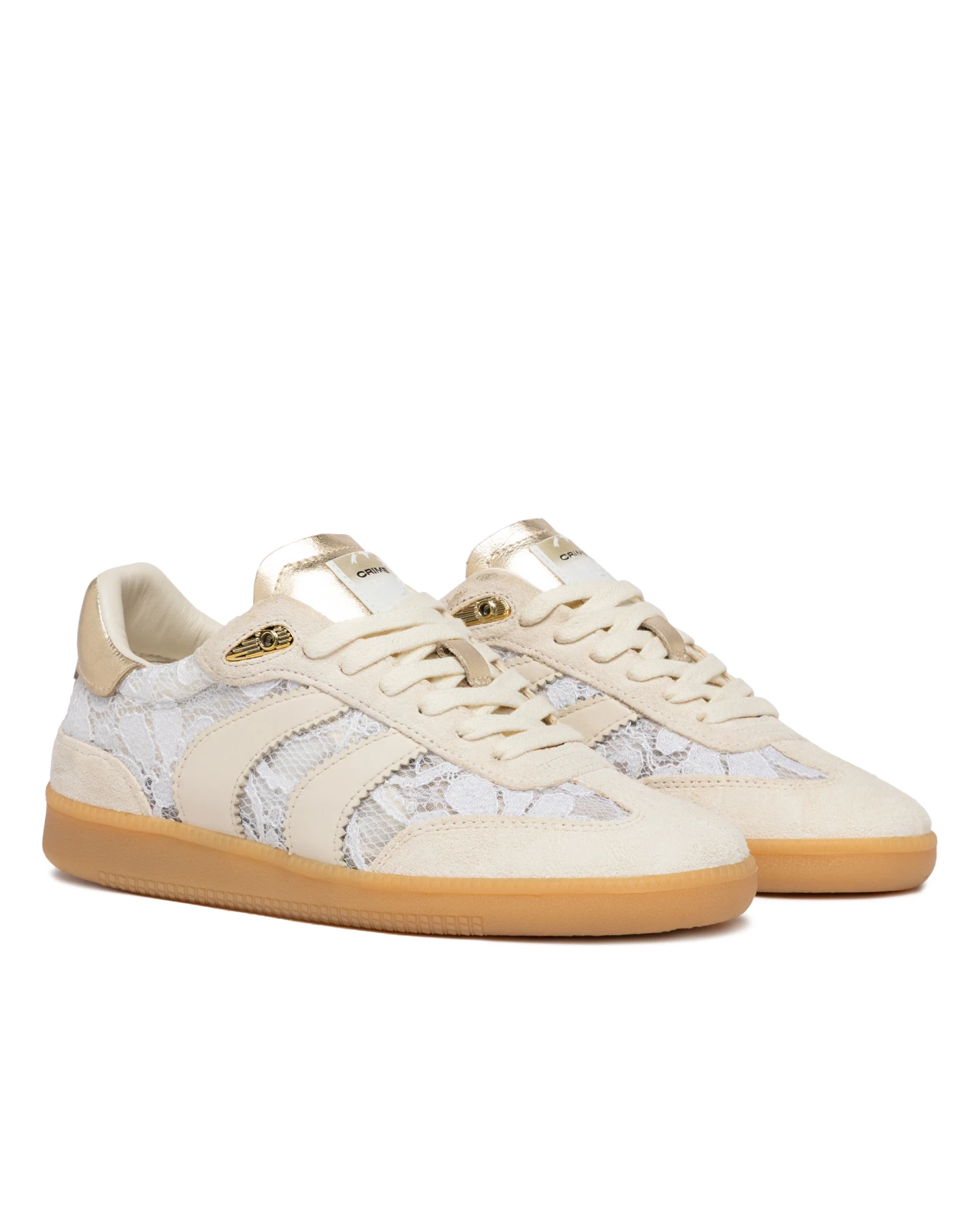 Wembley White Lace Sneakers