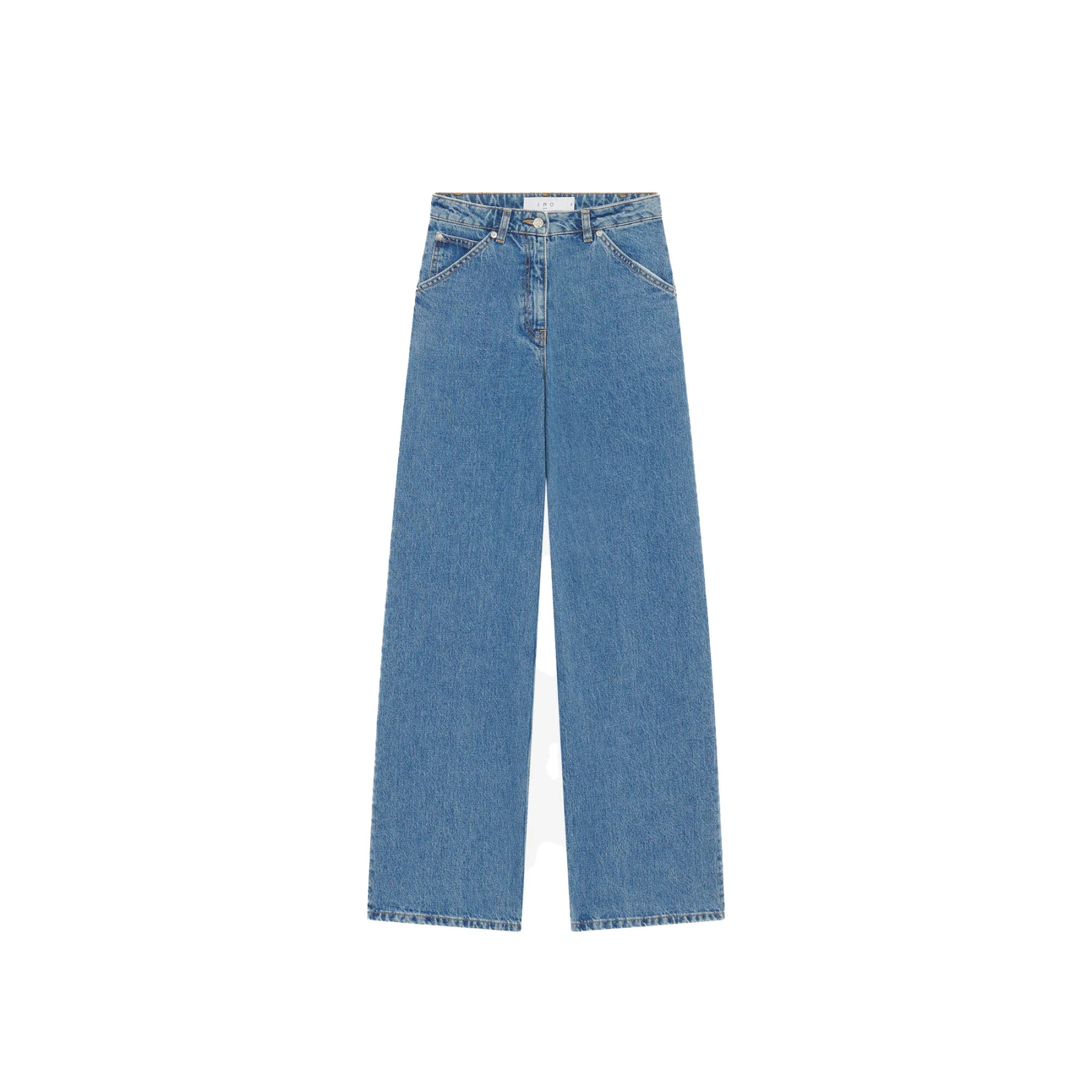 Regular Rise Wide Leg Jeans