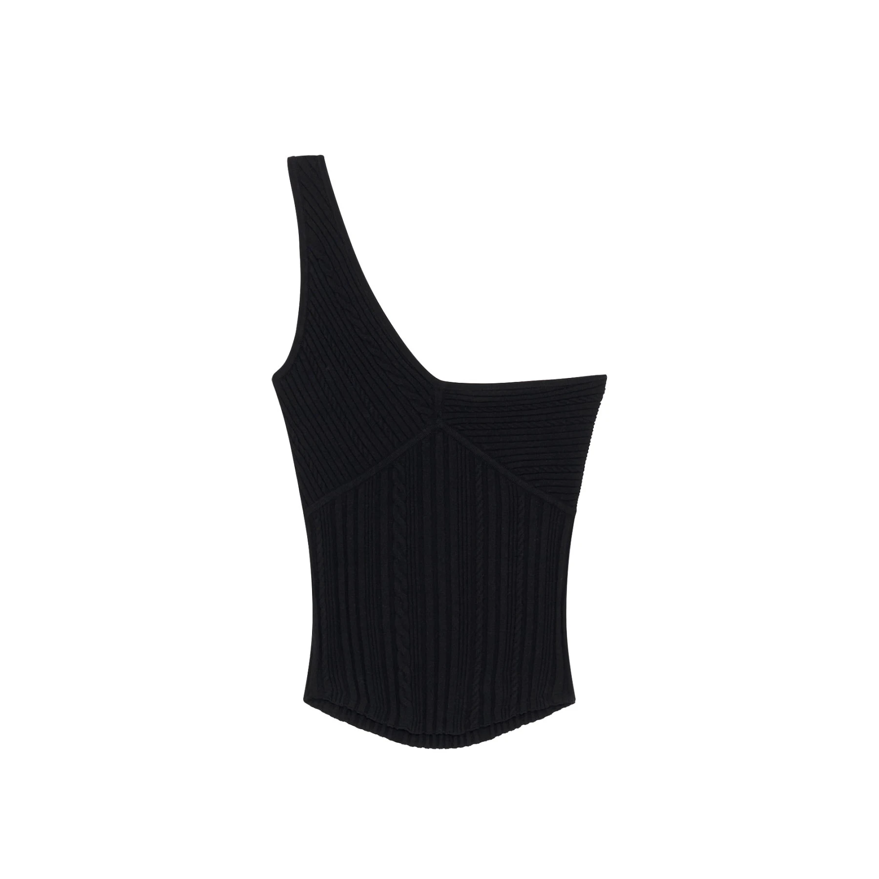 Asymmetrical Knit Top Image