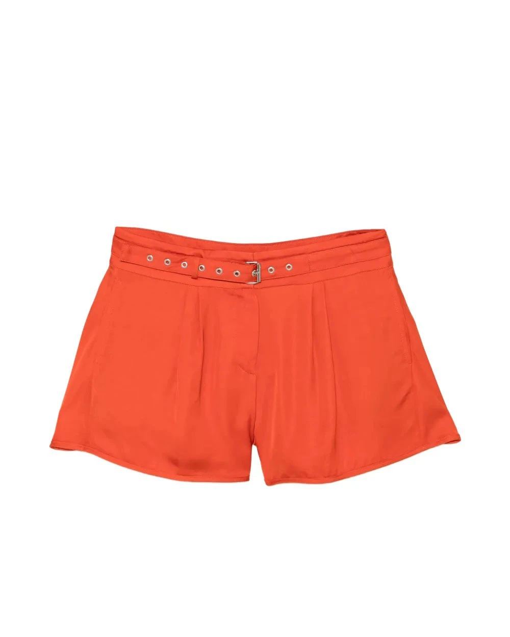 Belted Pleated Shorts