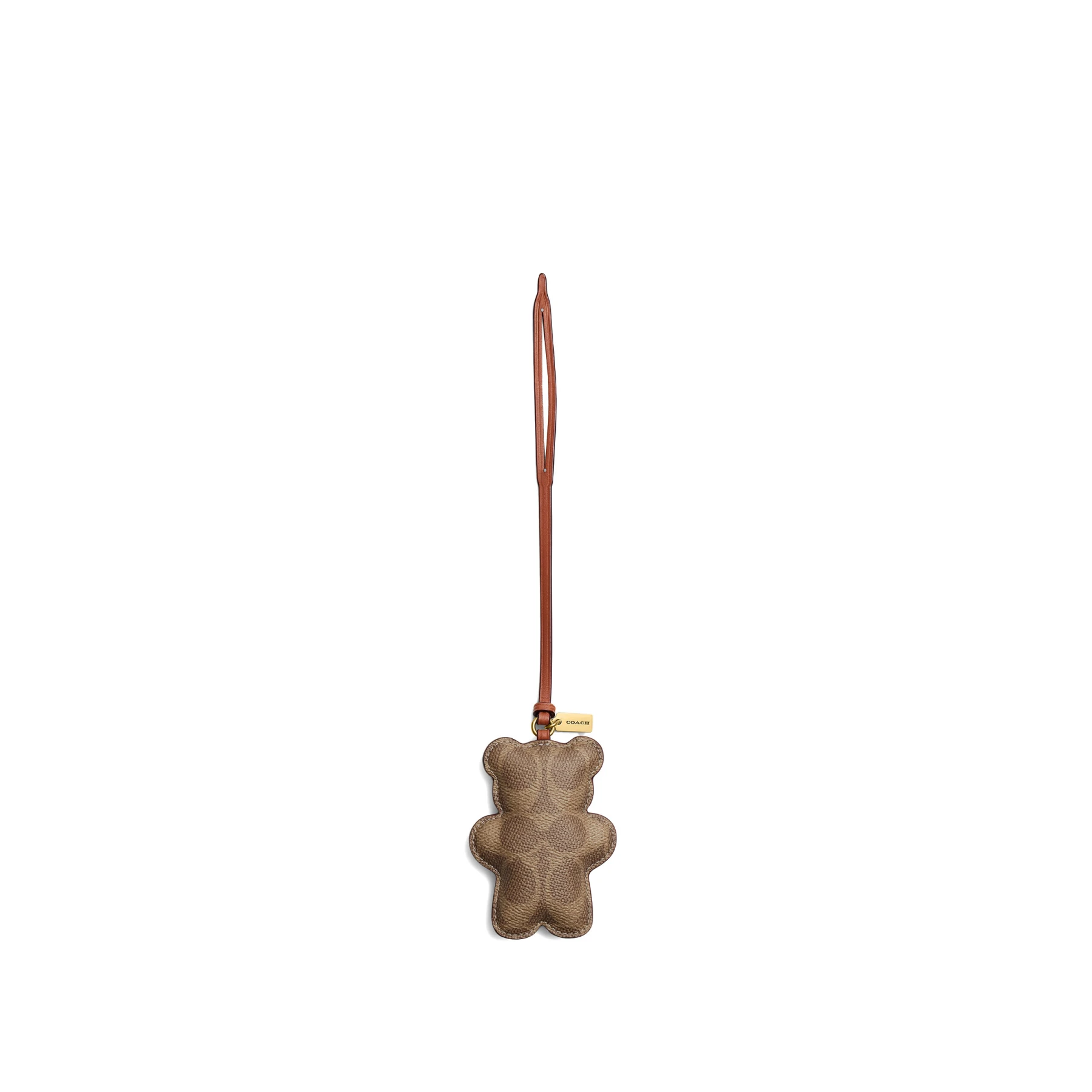 Bear Puffy Bag Charm In Signature Canvas