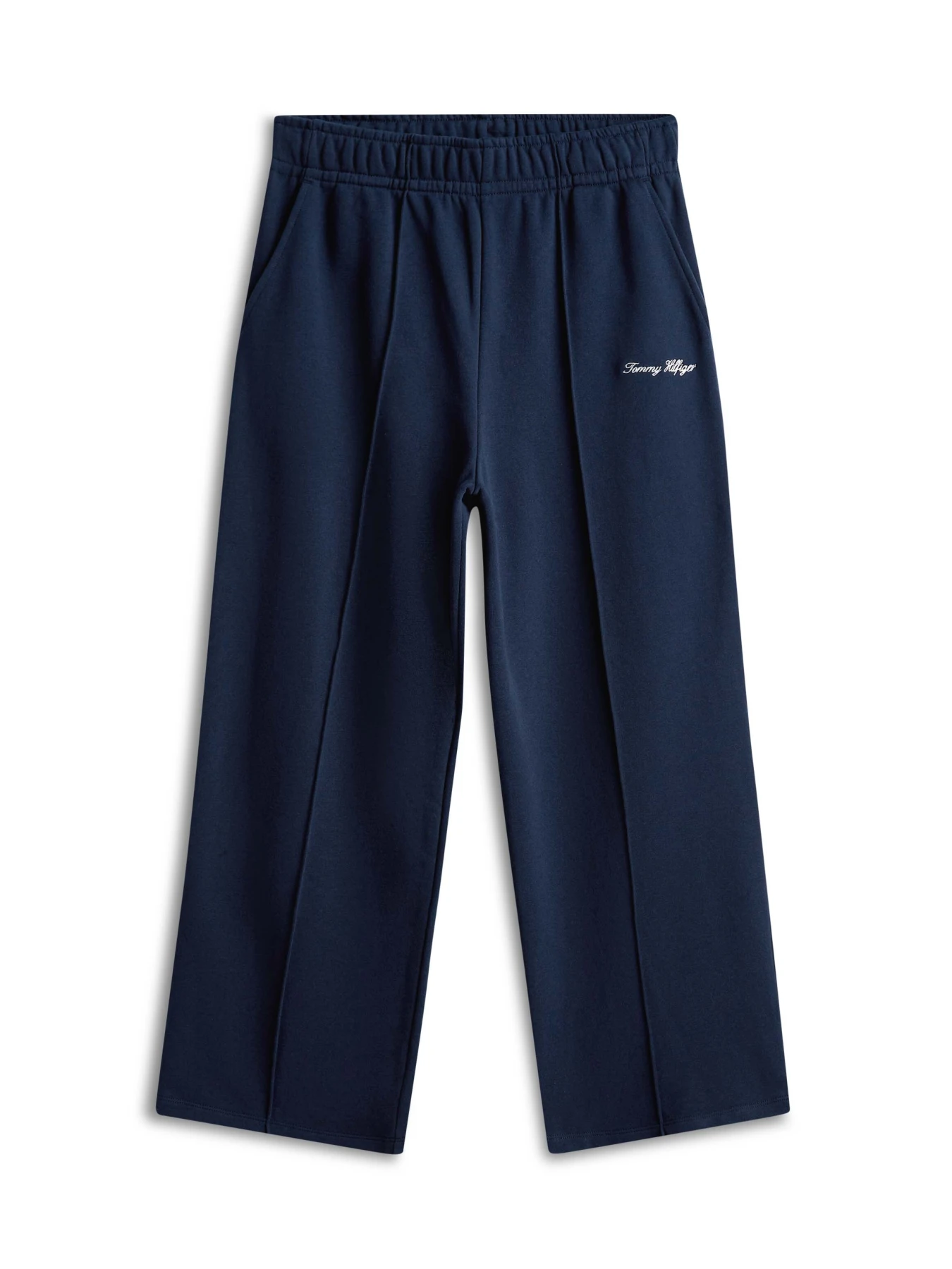 Logo Embroidery Wide Leg Joggers