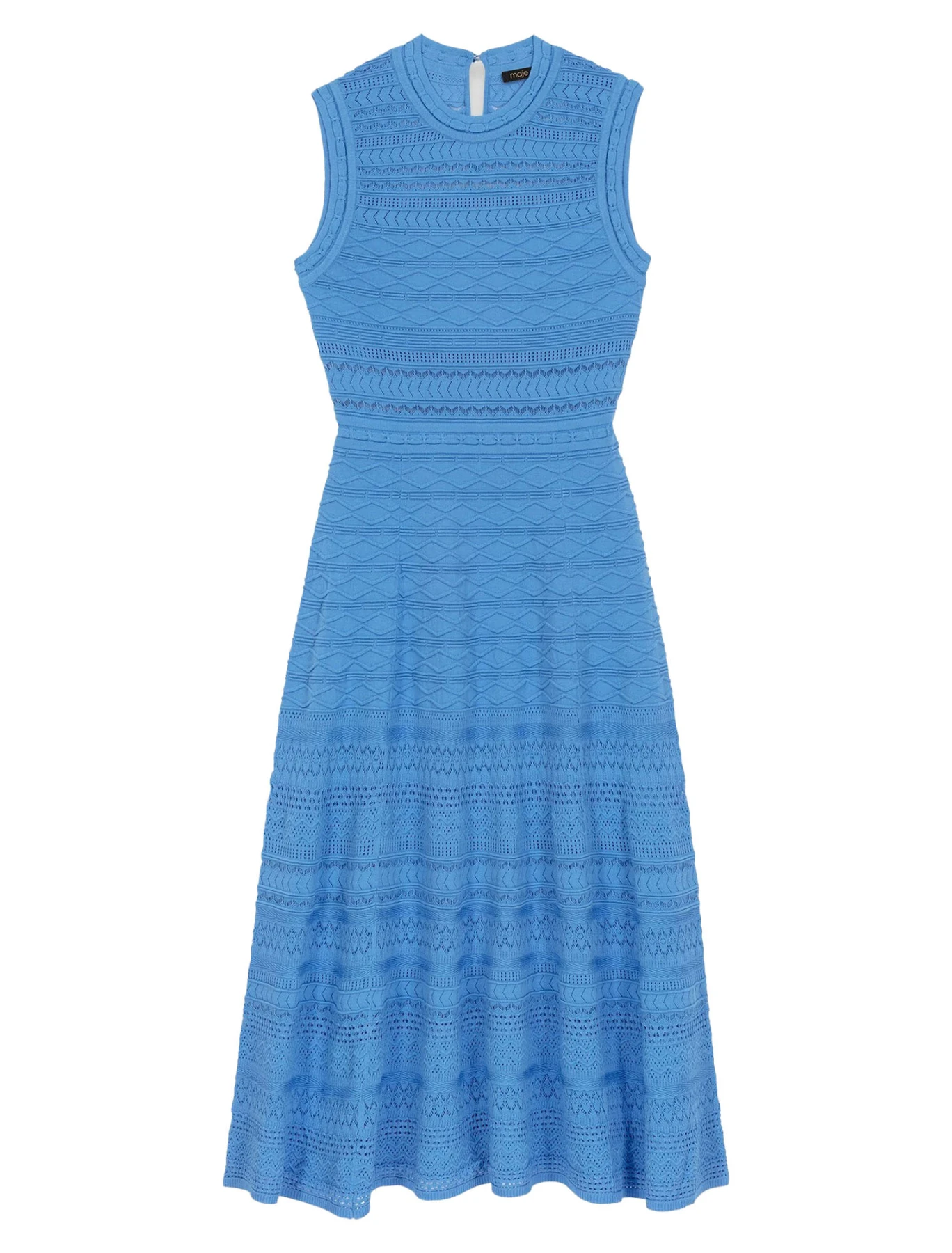 Pointelle Knit Midi Dress