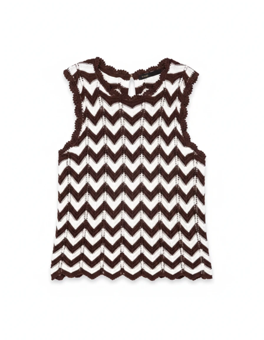 Sleeveless Crochet Top