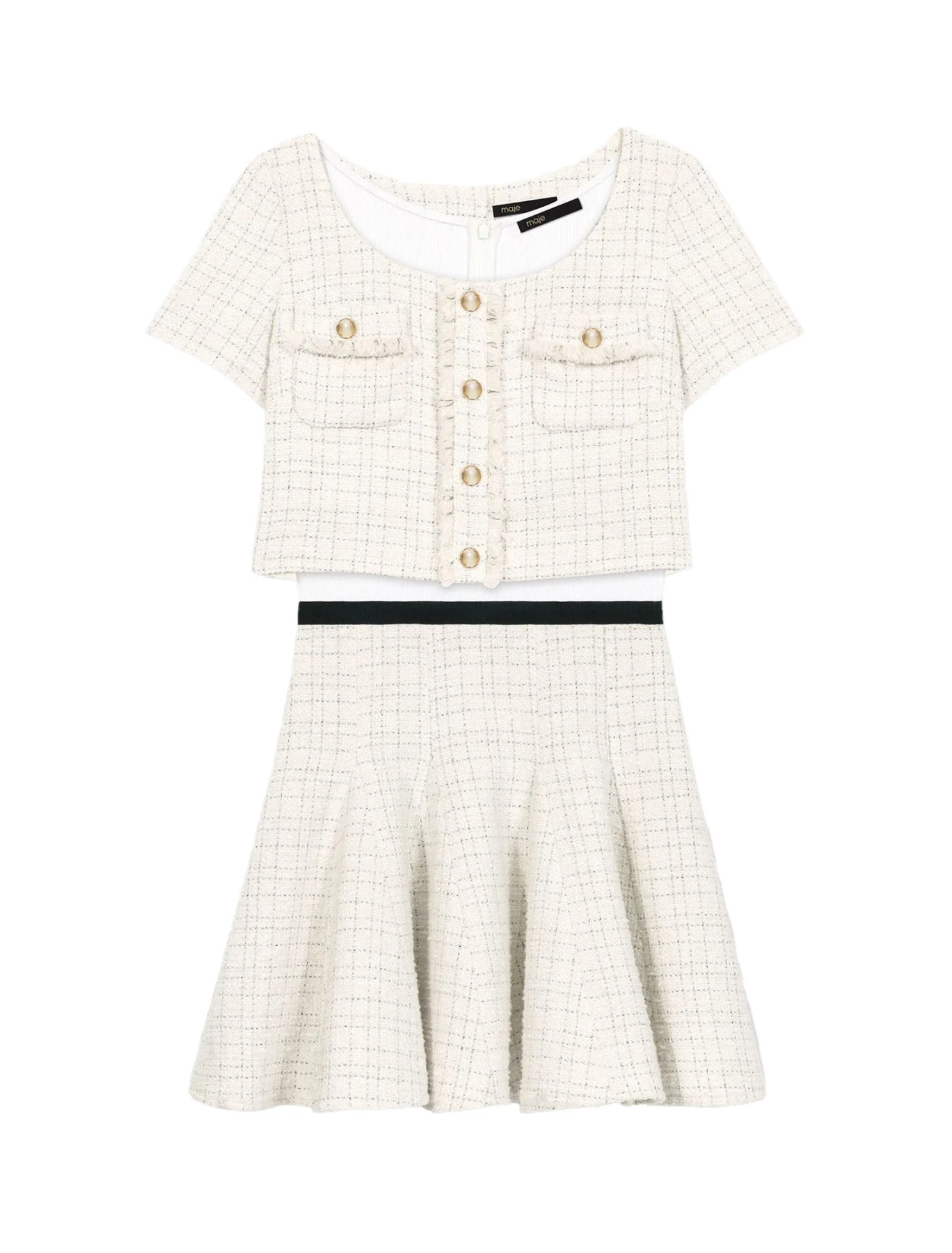 2-In-1 Tweed Dress