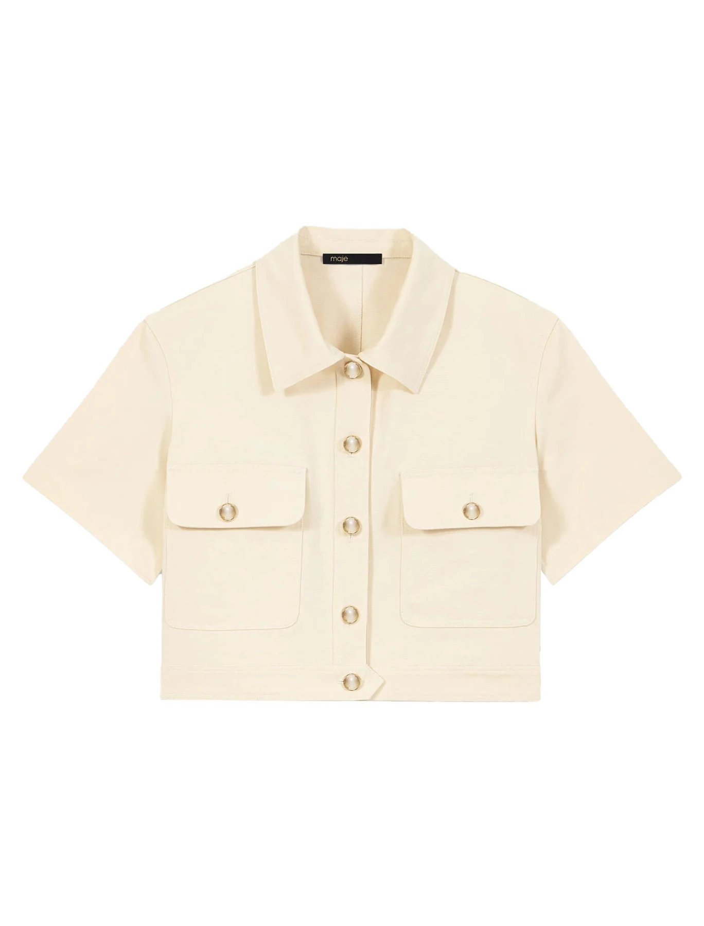 Short-Sleeved Cropped Jacket