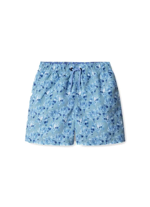 Kids Boys Coral Swim Truncks