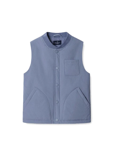 Kids Boys Button-Front Padded Gilet