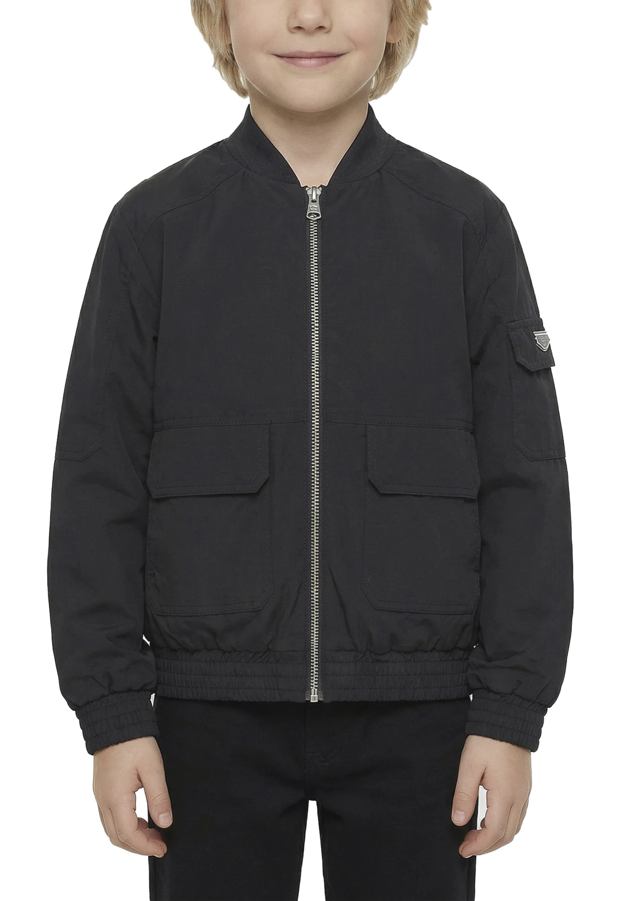 Kids Boys Multi-Pocket Utility Bomber Jacket
