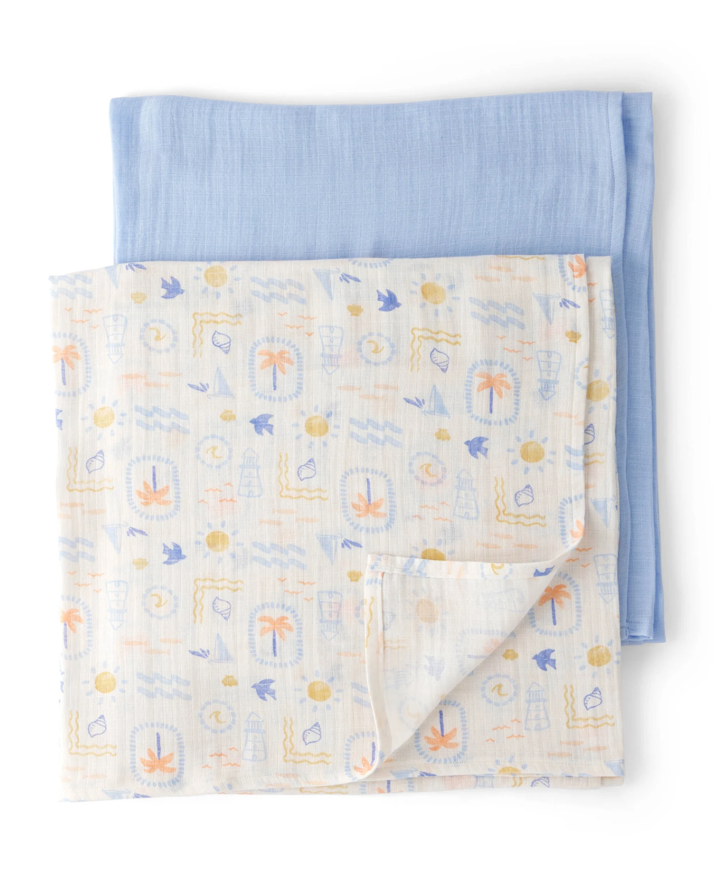 Baby Neutral 2-Pack Muslin Swaddle Blankets