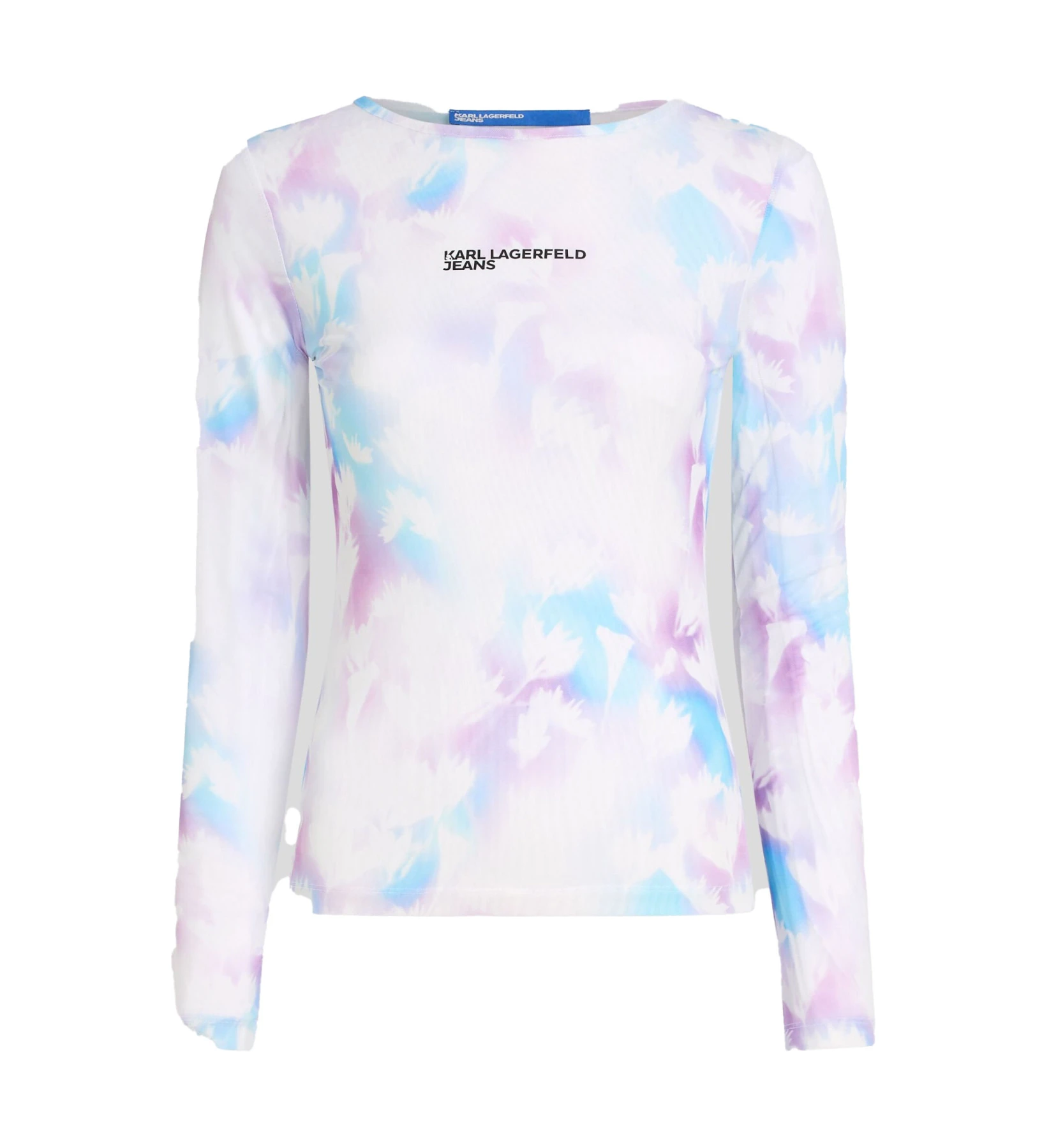 Floral-Print Mesh T-shirt Image