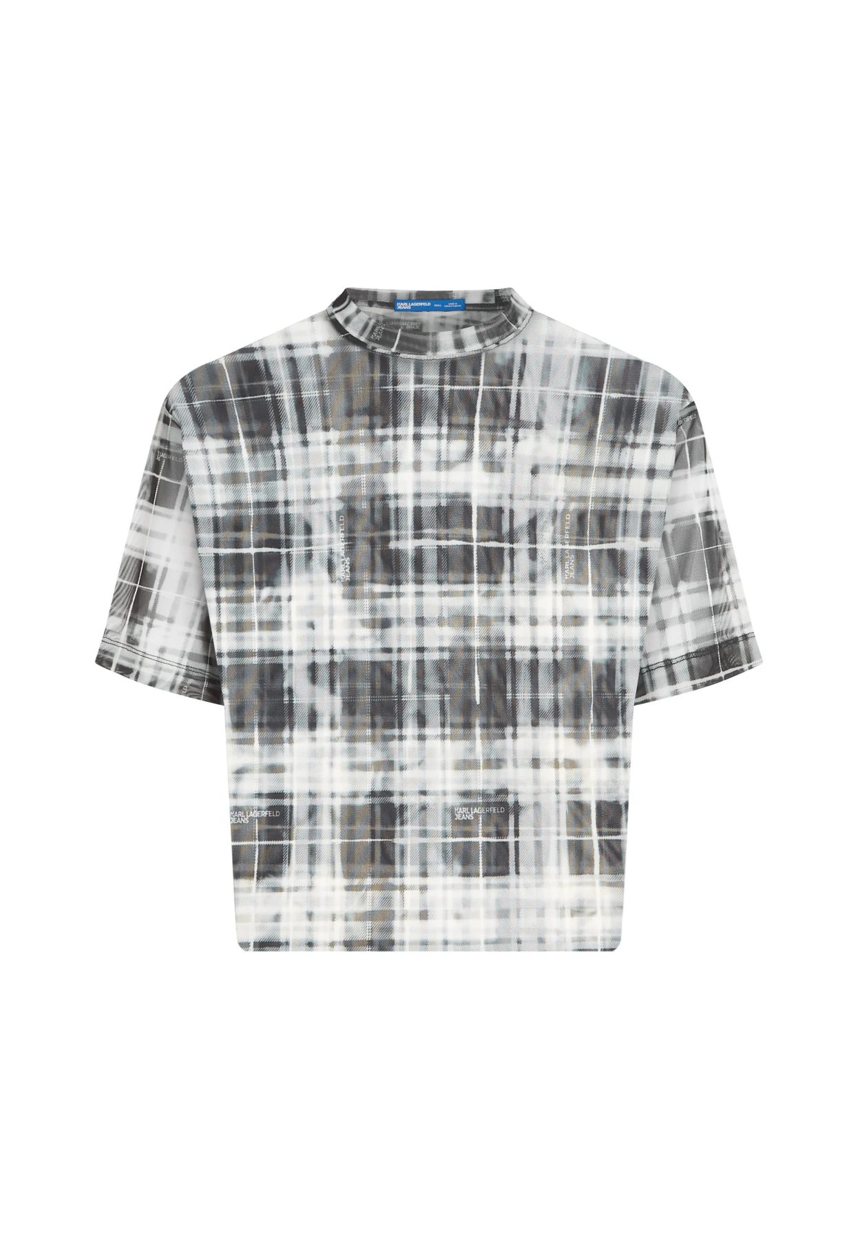 Checked Mesh T-shirt Image