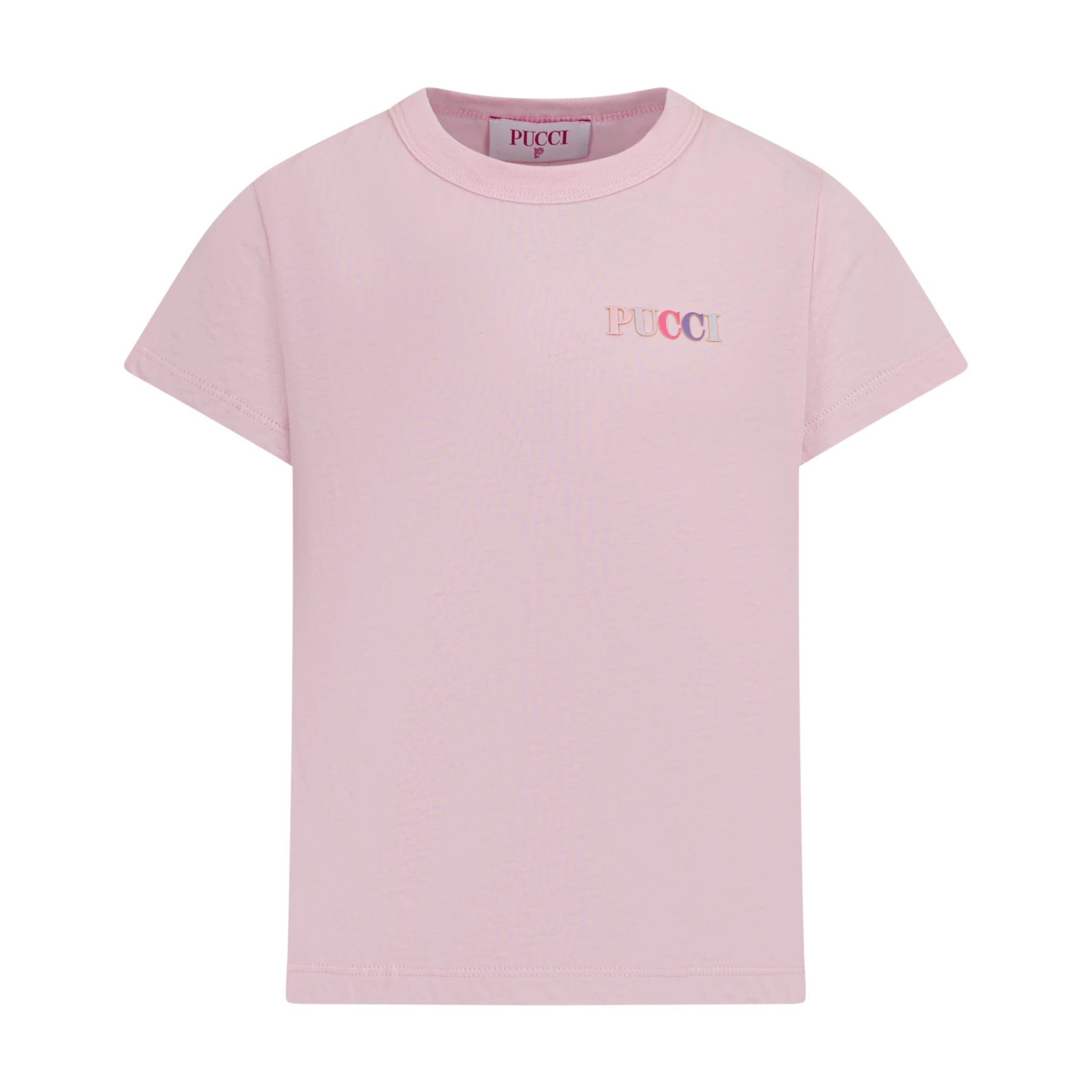 Kids Girls Cotton Short Sleeve T-Shirt with Back Details