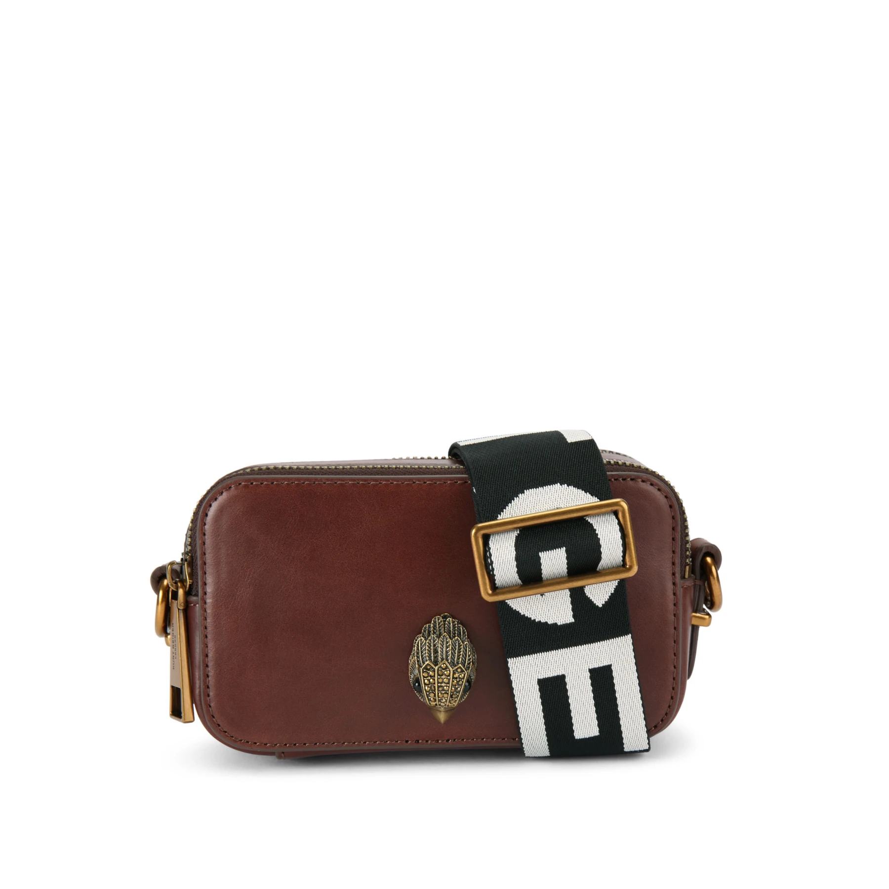 Dual Zip Small Shoreditch Leather Camera Bag