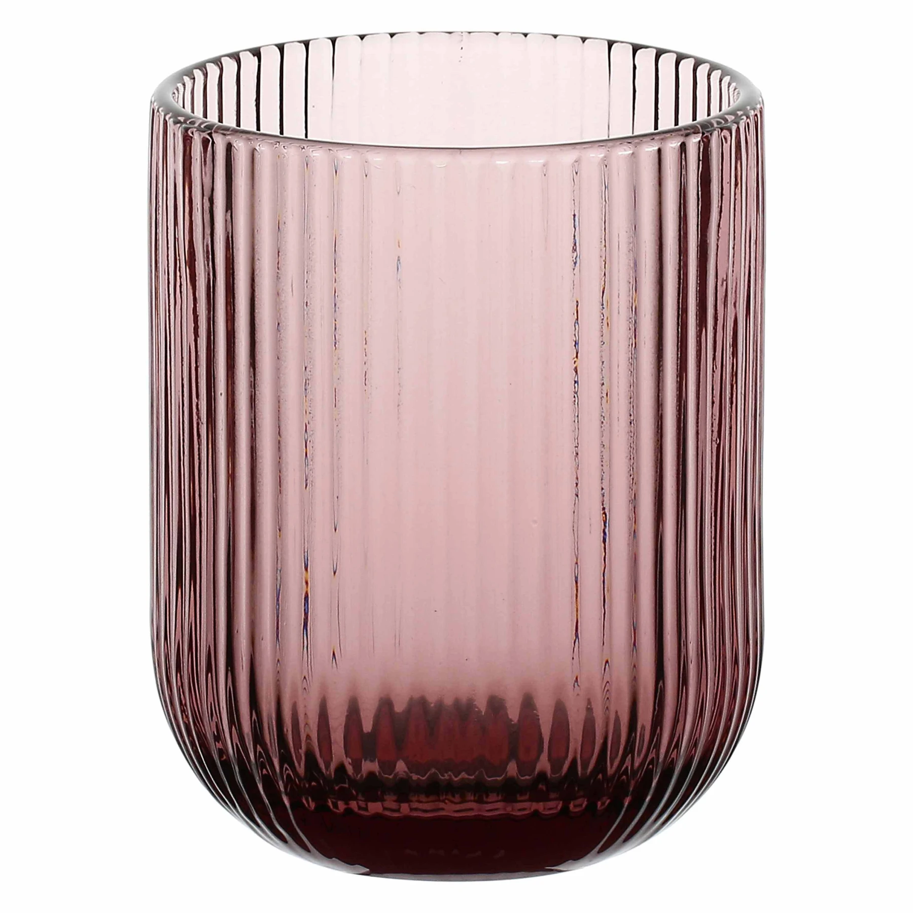 Purple Twisty Glass Tumbler 260ml