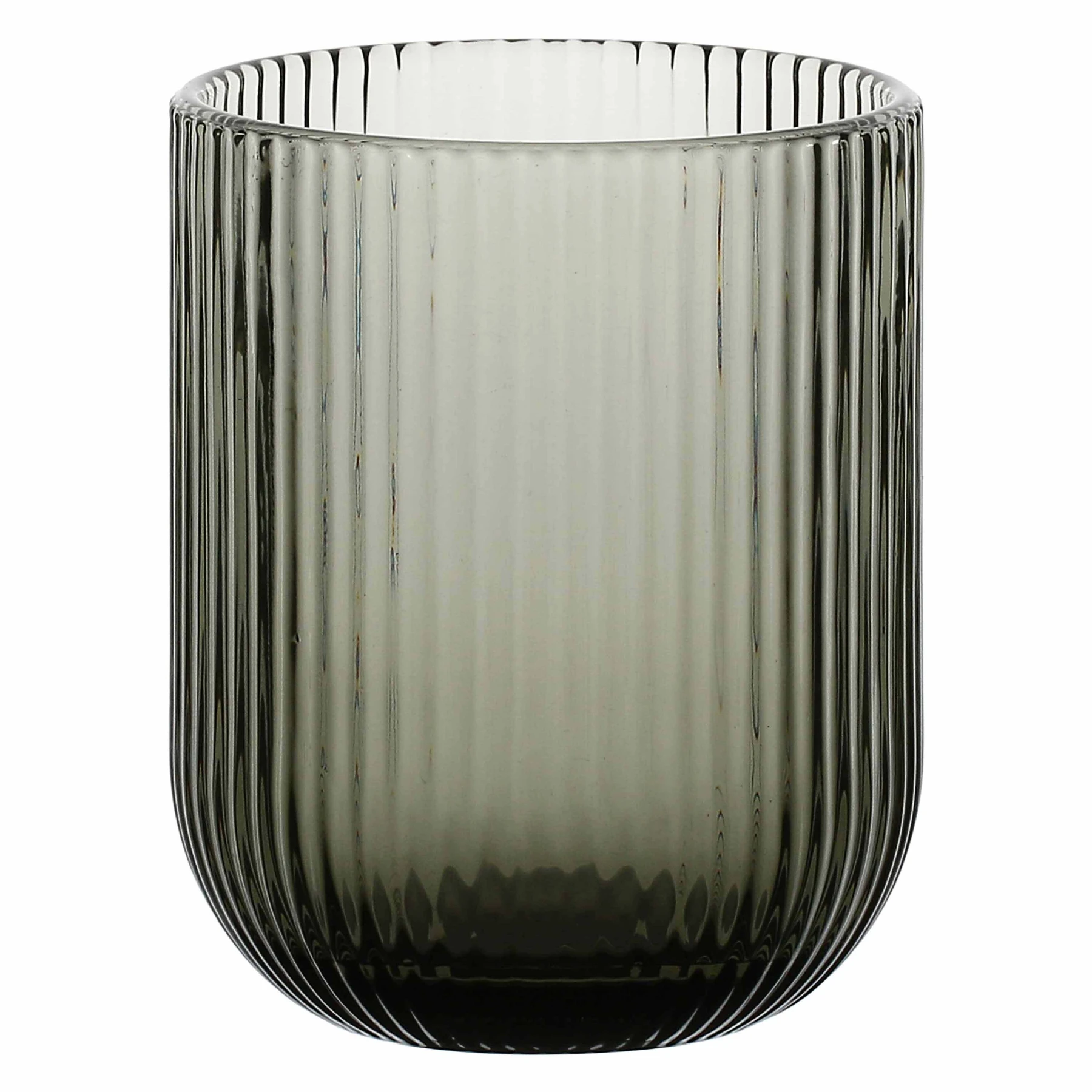 Grey Twisty Glass Tumbler 260ml