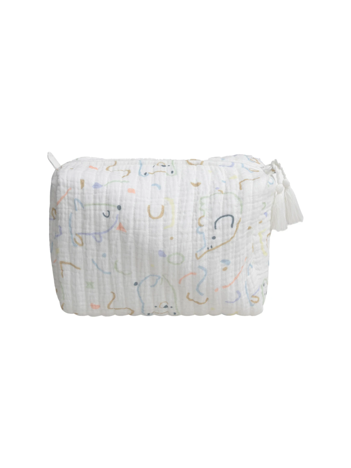 Kids Girls Fancy Print Pouch with Pom Pom