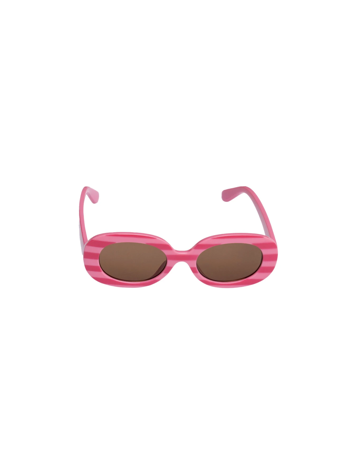 Kids Girls Retro Pink Oval Sunglasses