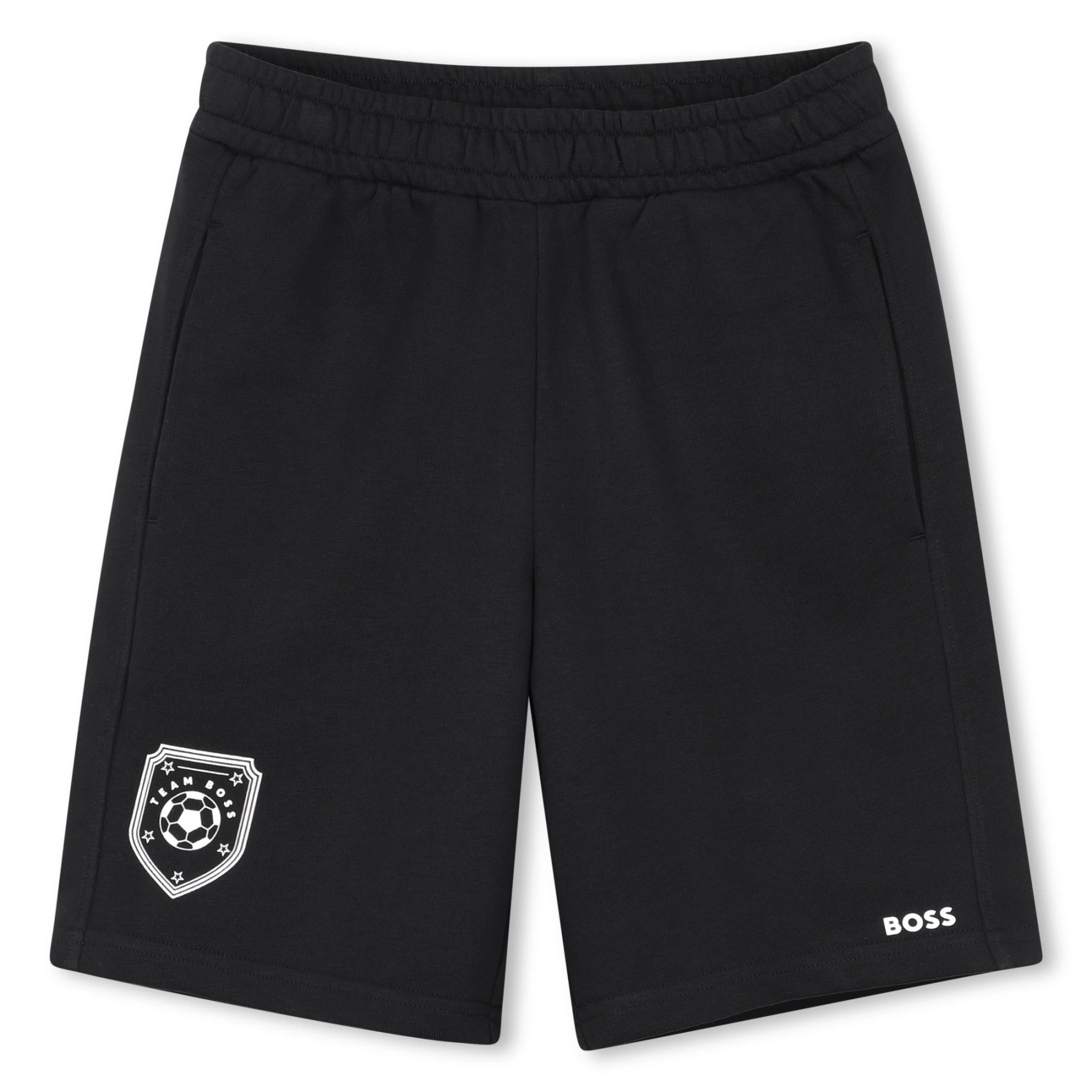 Kids Boys Logo Print Cotton Shorts