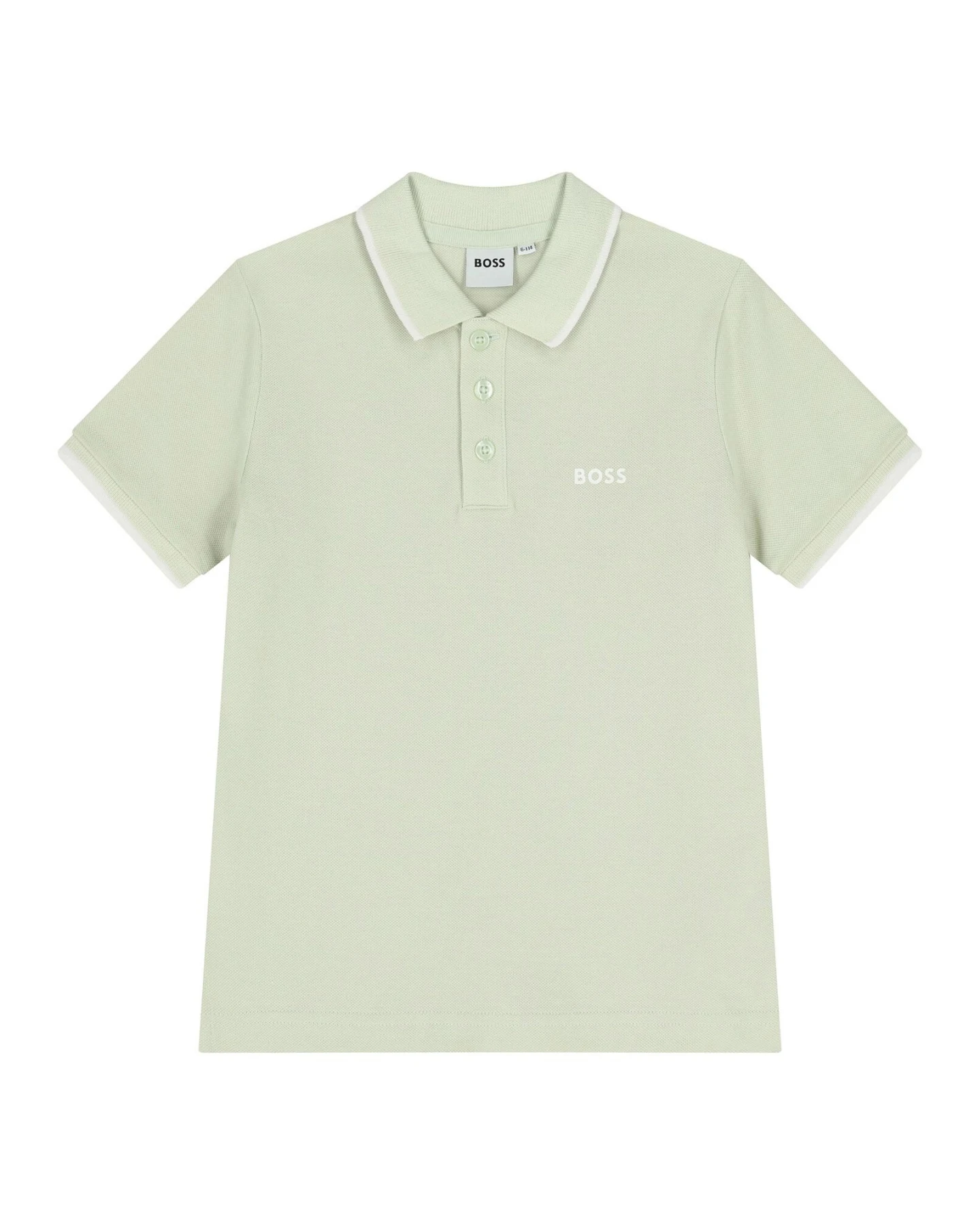 Kids Boys Contrasting Trim Short Sleeve Polo
