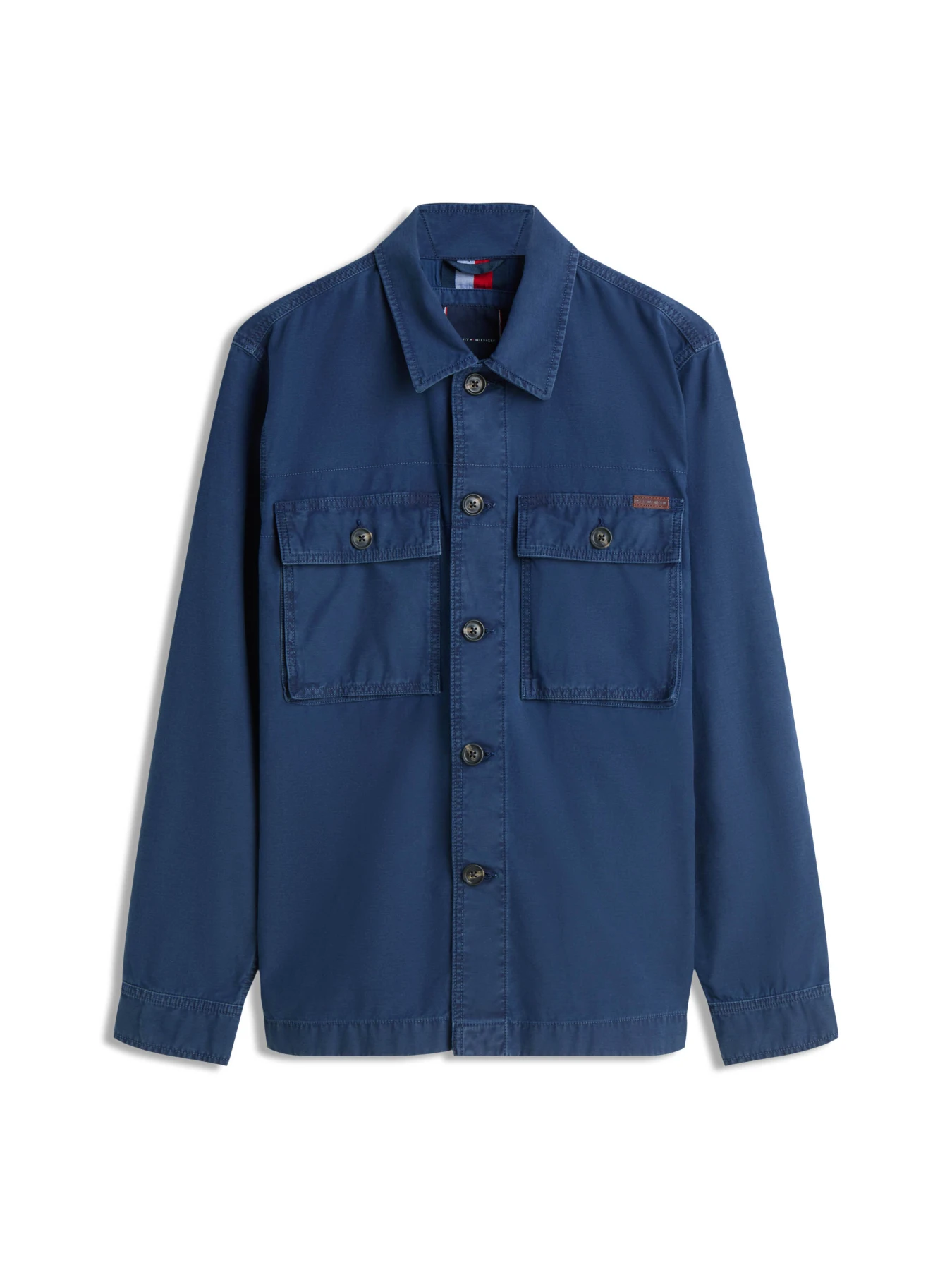 Textured Washed Sateen Utility Shirt Jacket Image