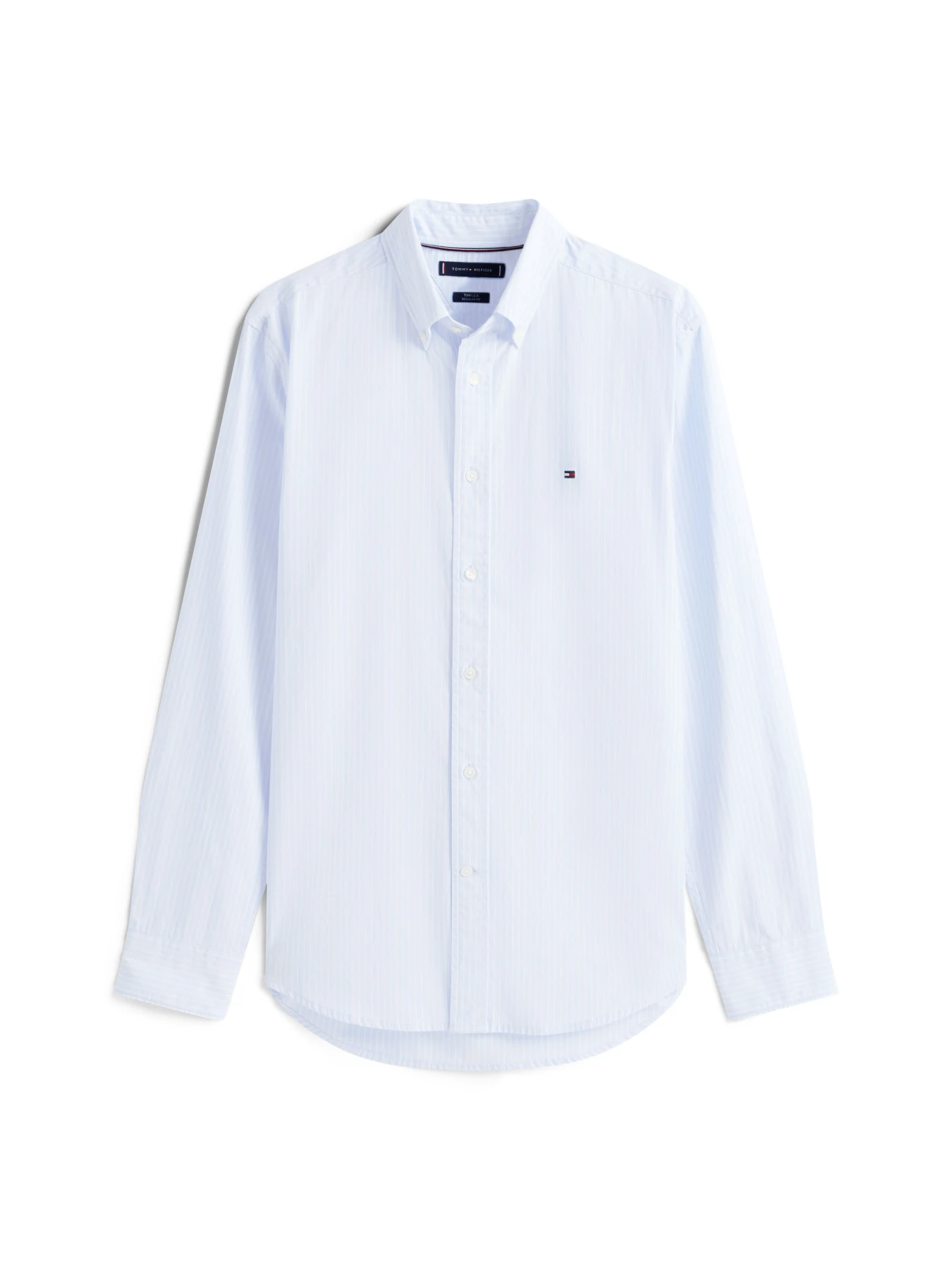 TH Flex Regular Fit Pinstripe Shirt Image
