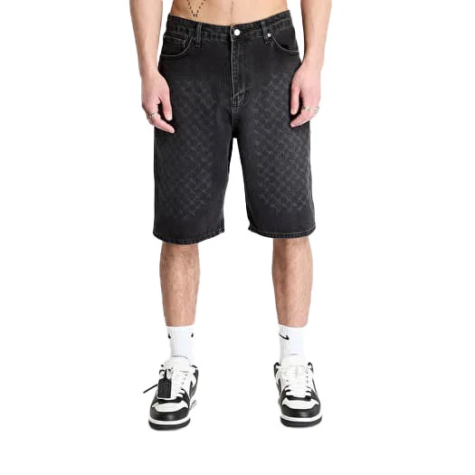 Laser Monogram Denim Shorts