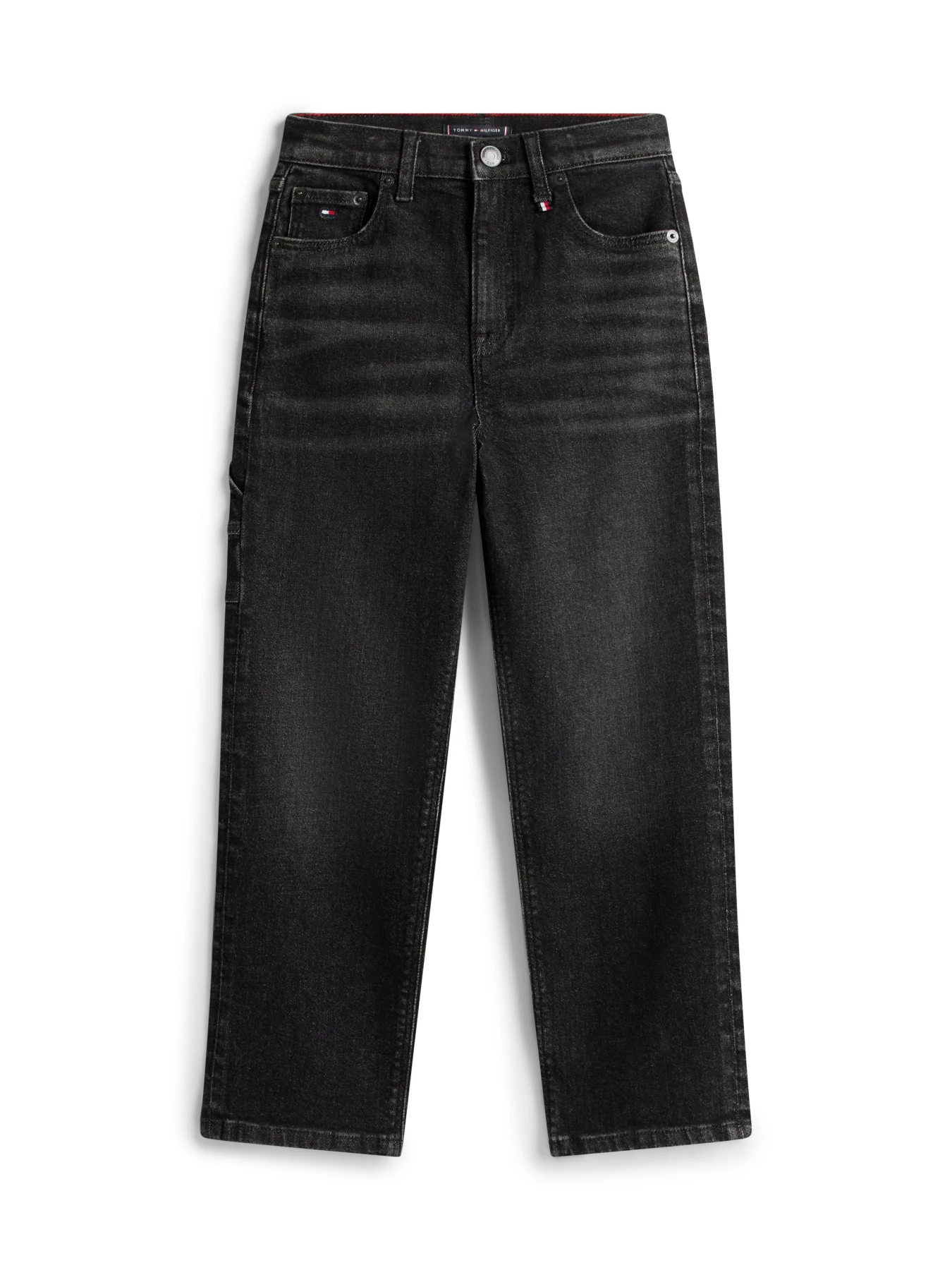 Kids Boys Relaxed Fit Adjustable Waist Cotton Jeans