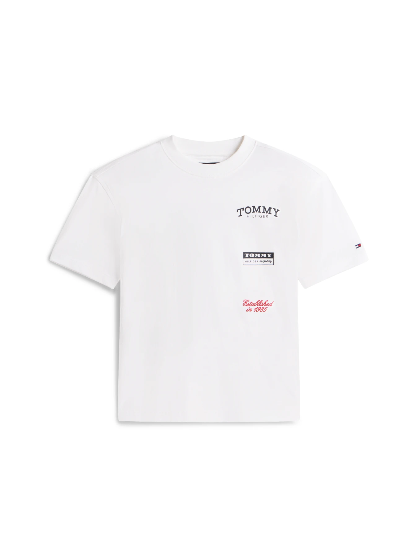 Kids Boys Back Multi Logo Print Jersey T-Shirt