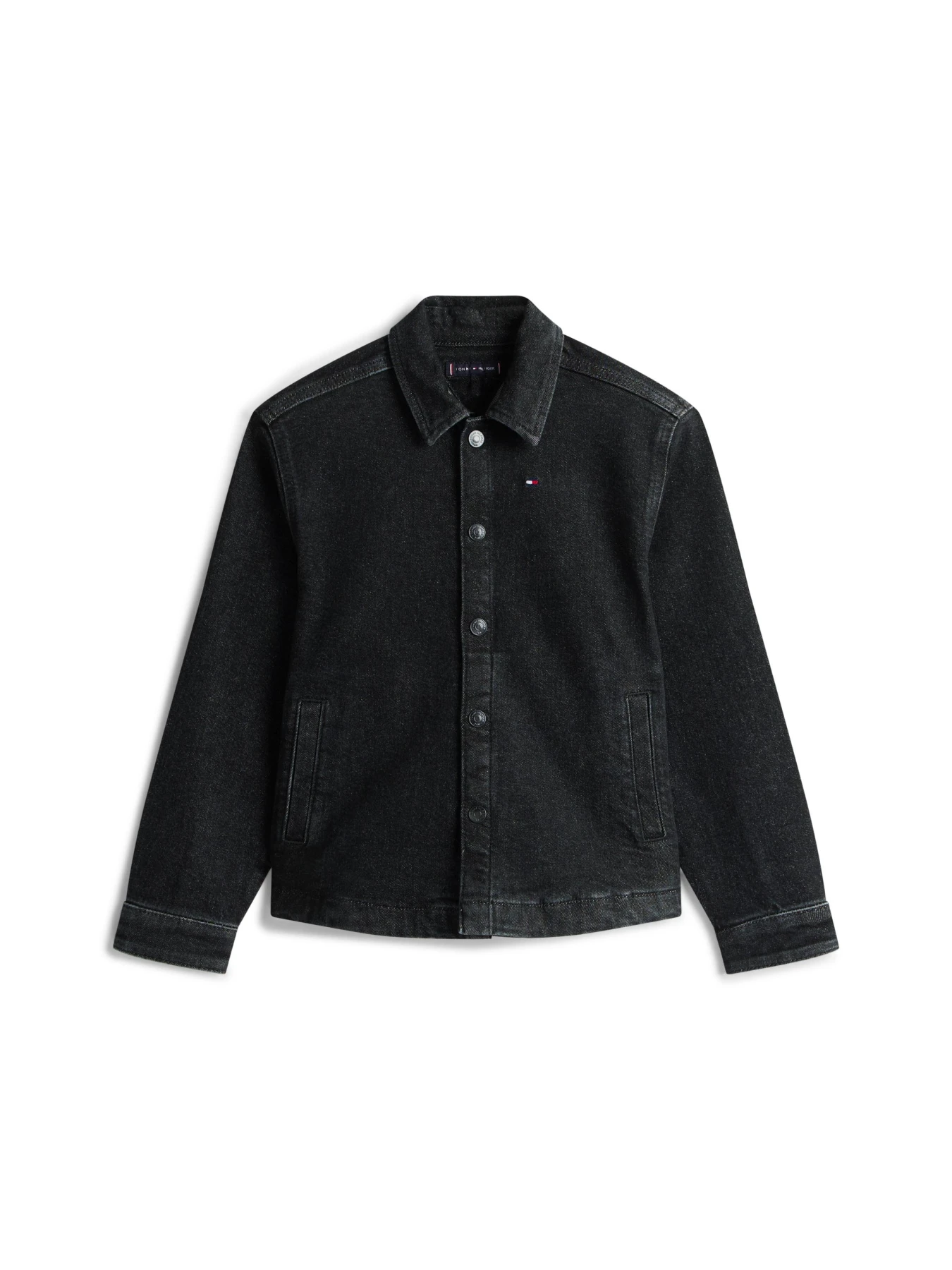 Kids Boys Denim Jacket with Back Logo Prints
