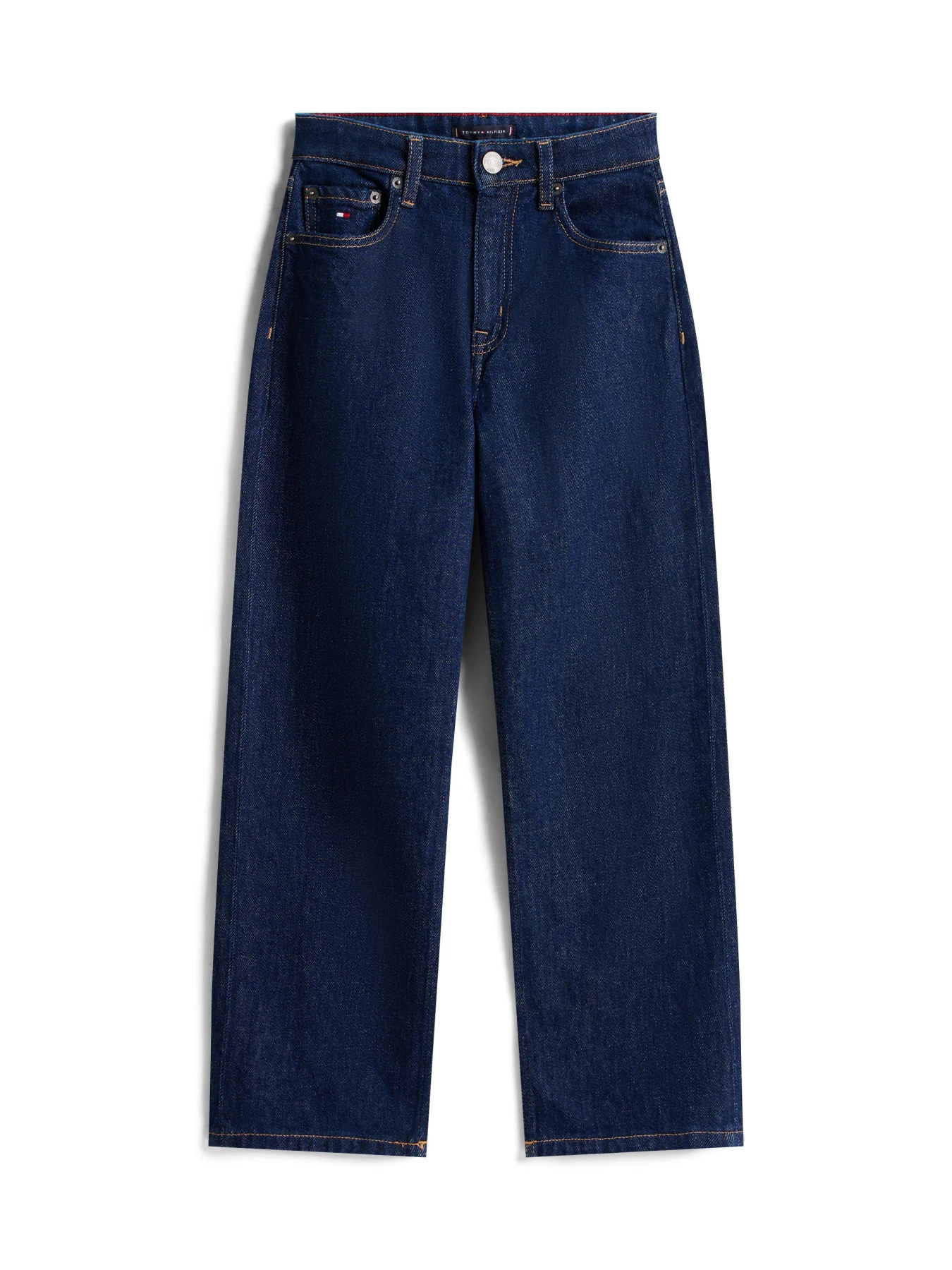 Kids Boys Flag Embroidery Relaxed Jeans