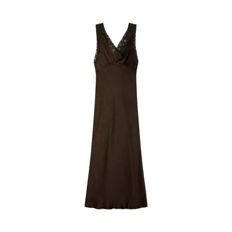 Lace Collar Maxi Dress